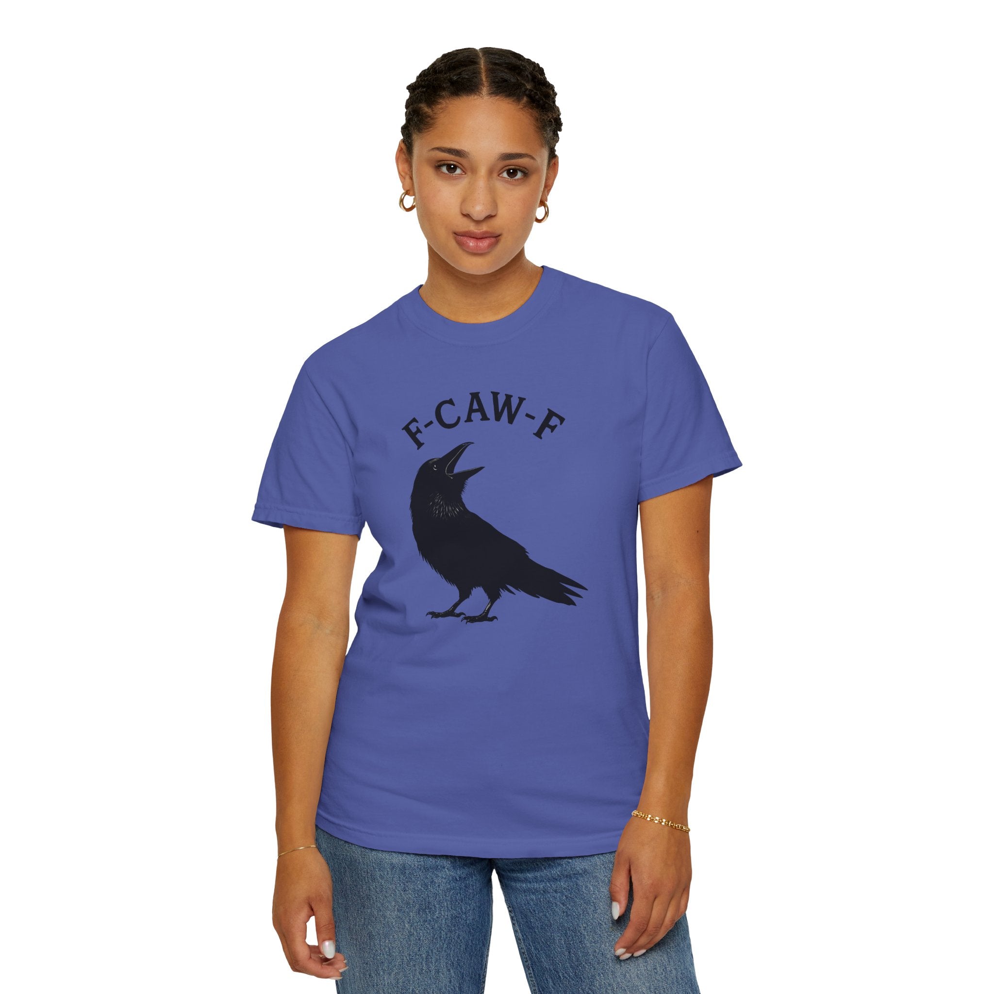 F-Caw-F Unisex Garment-Dyed T-Shirt
