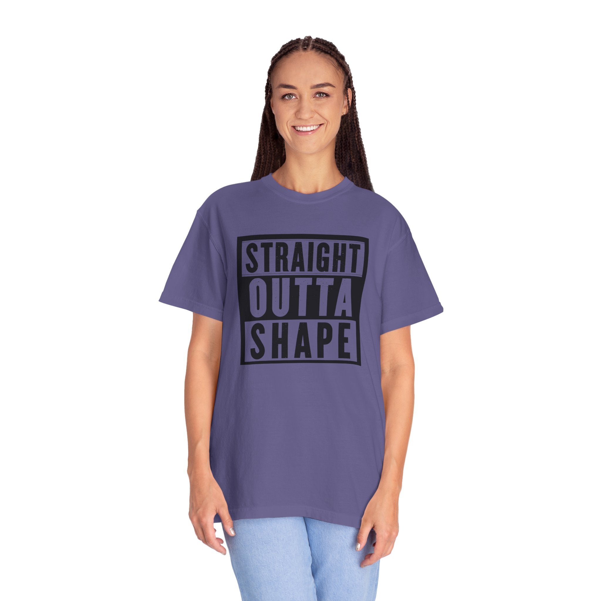 Shape Distorted Unisex Garment-Dyed T-shirt