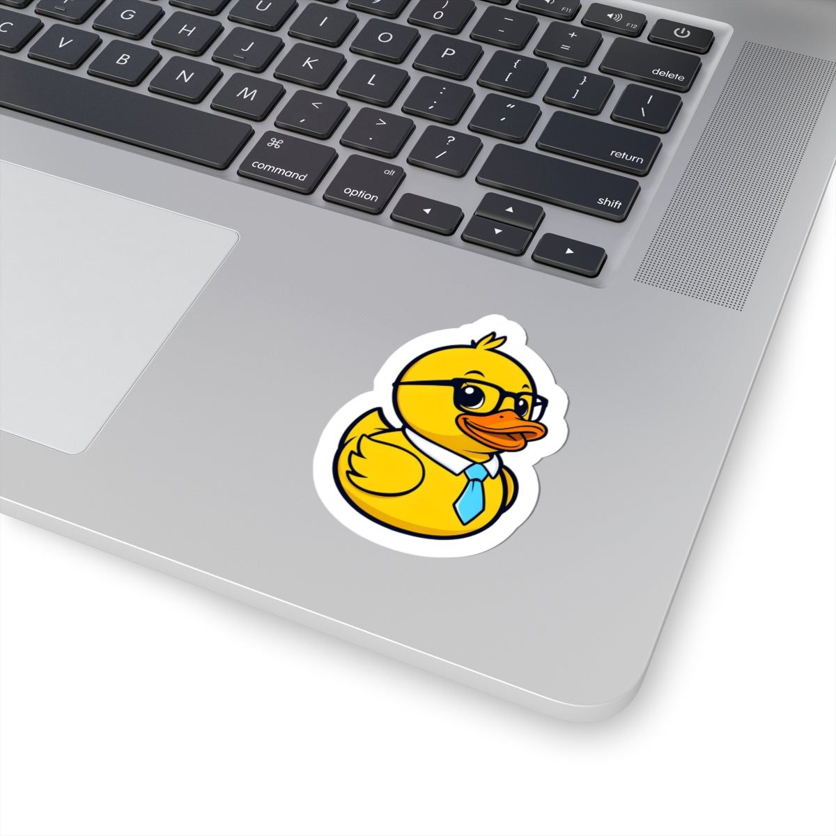 Funny Yellow Duck Kiss-Cut Stickers - Perfect for Laptops & Water Bottles