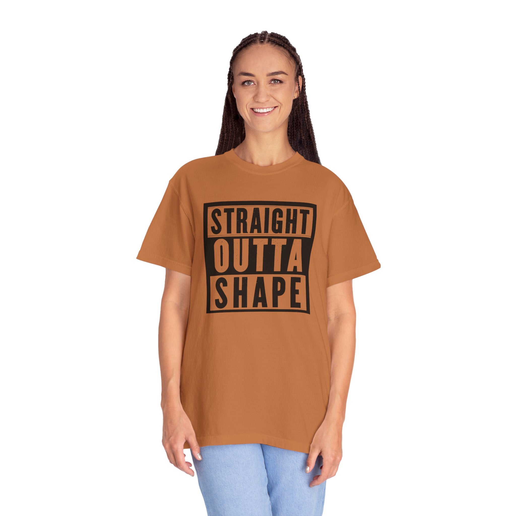 Shape Distorted Unisex Garment-Dyed T-shirt