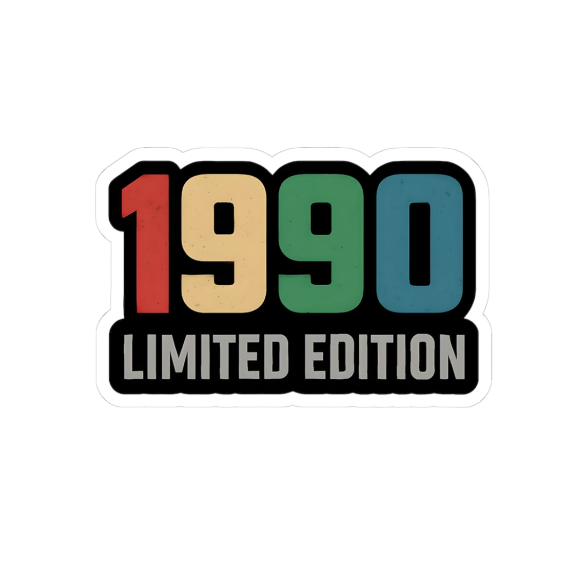 Limited Edition 1990 Kiss-Cut Stickers, Retro Nostalgia Decals, 90s Collectibles, Laptop Stickers, Gift for 90s Kids