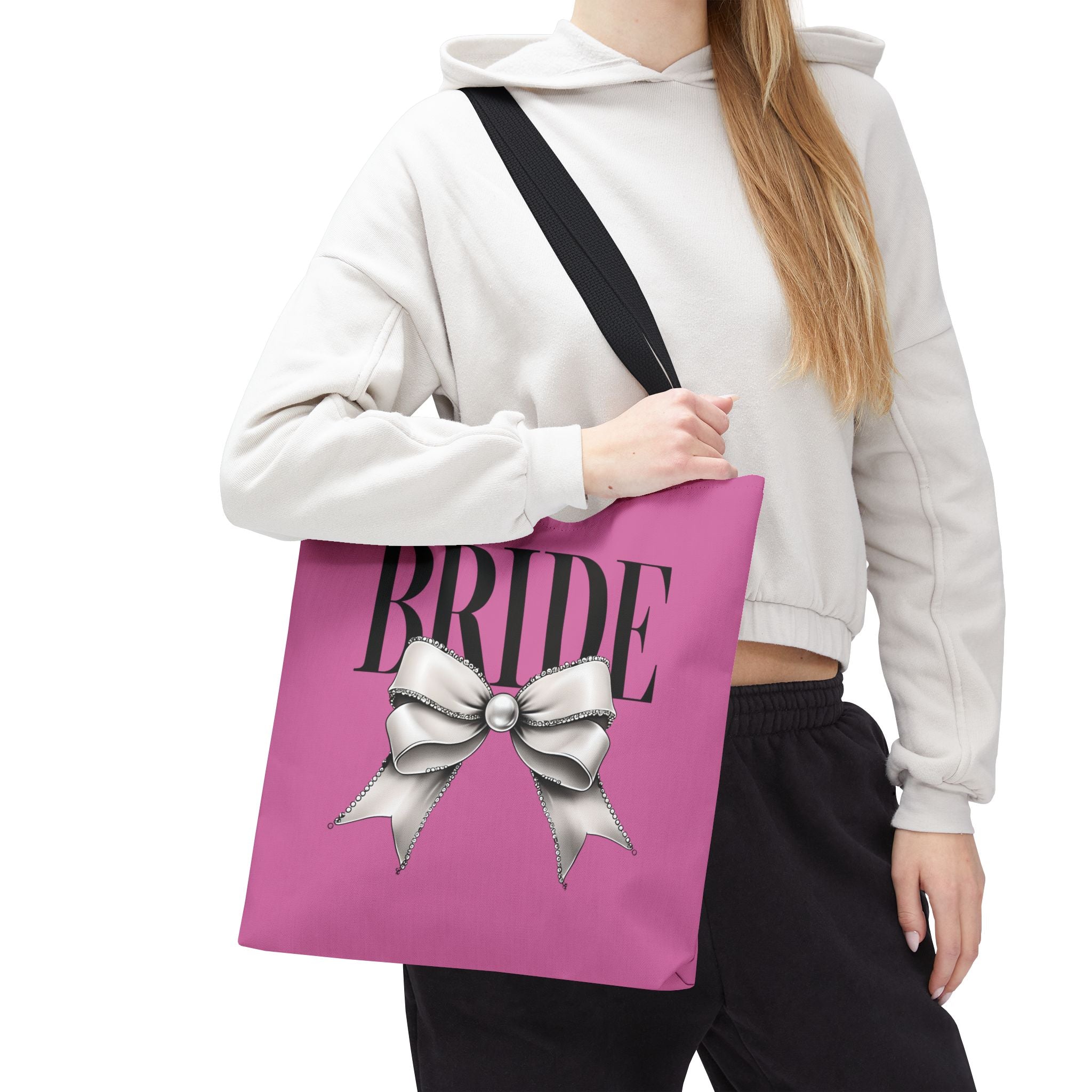 Bride Tote Bag with Bow Design
