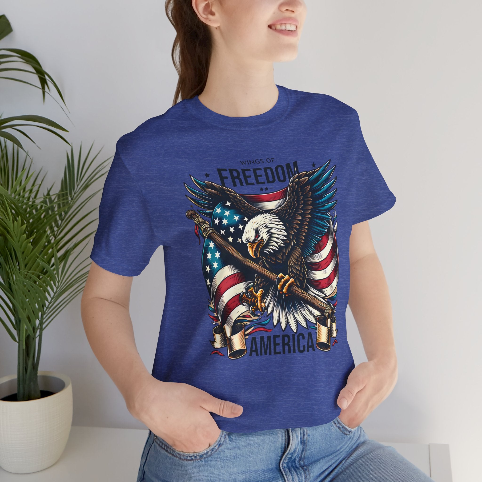 Patriotic Eagle T-Shirt – Freedom America Graphic Tee