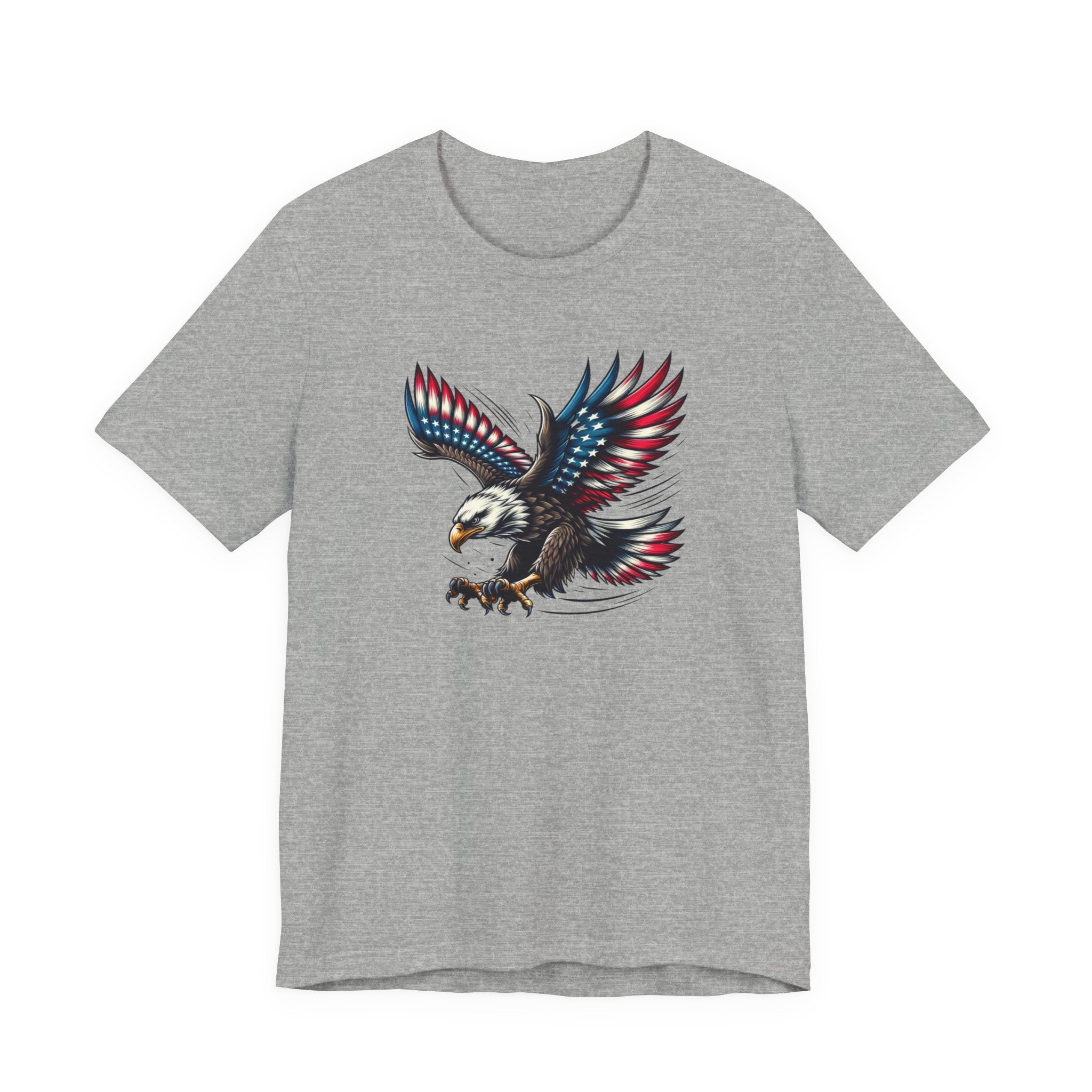 Patriotic Bald Eagle Tee — Red, White & Blue Graphic T-Shirt
