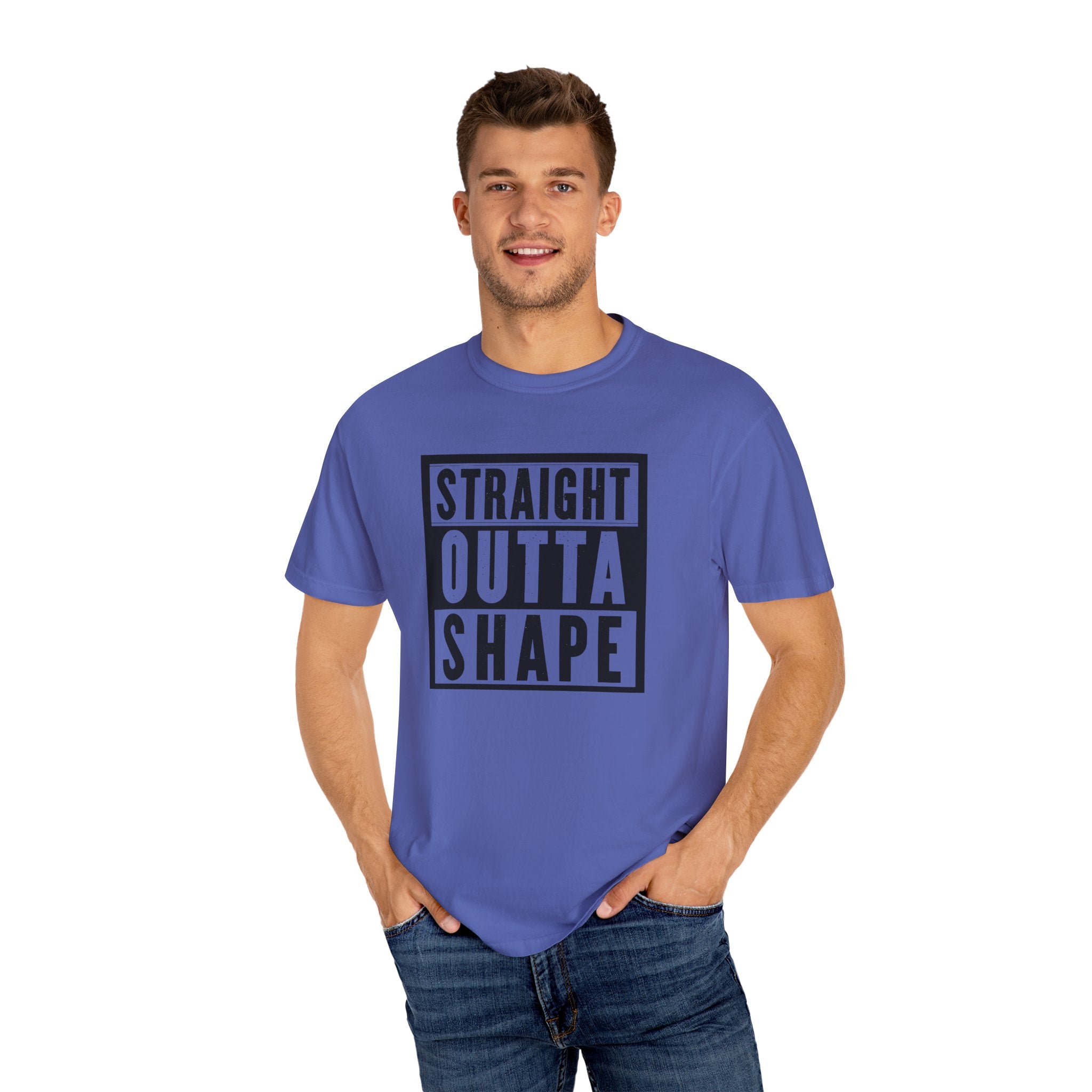 Shape Distorted Unisex Garment-Dyed T-shirt