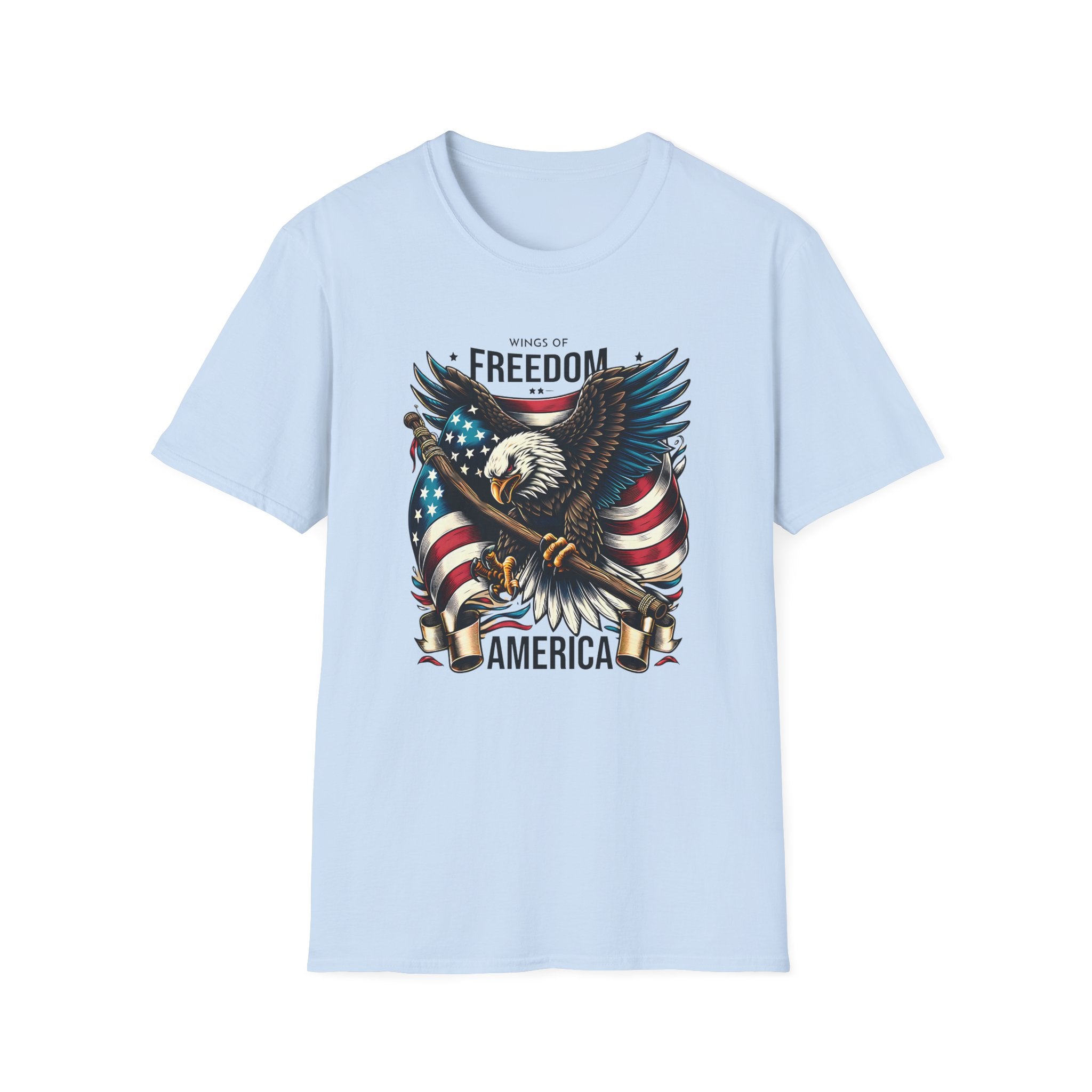 Freedom Eagle T-Shirt — American Flag USA Patriotic Tee (America)