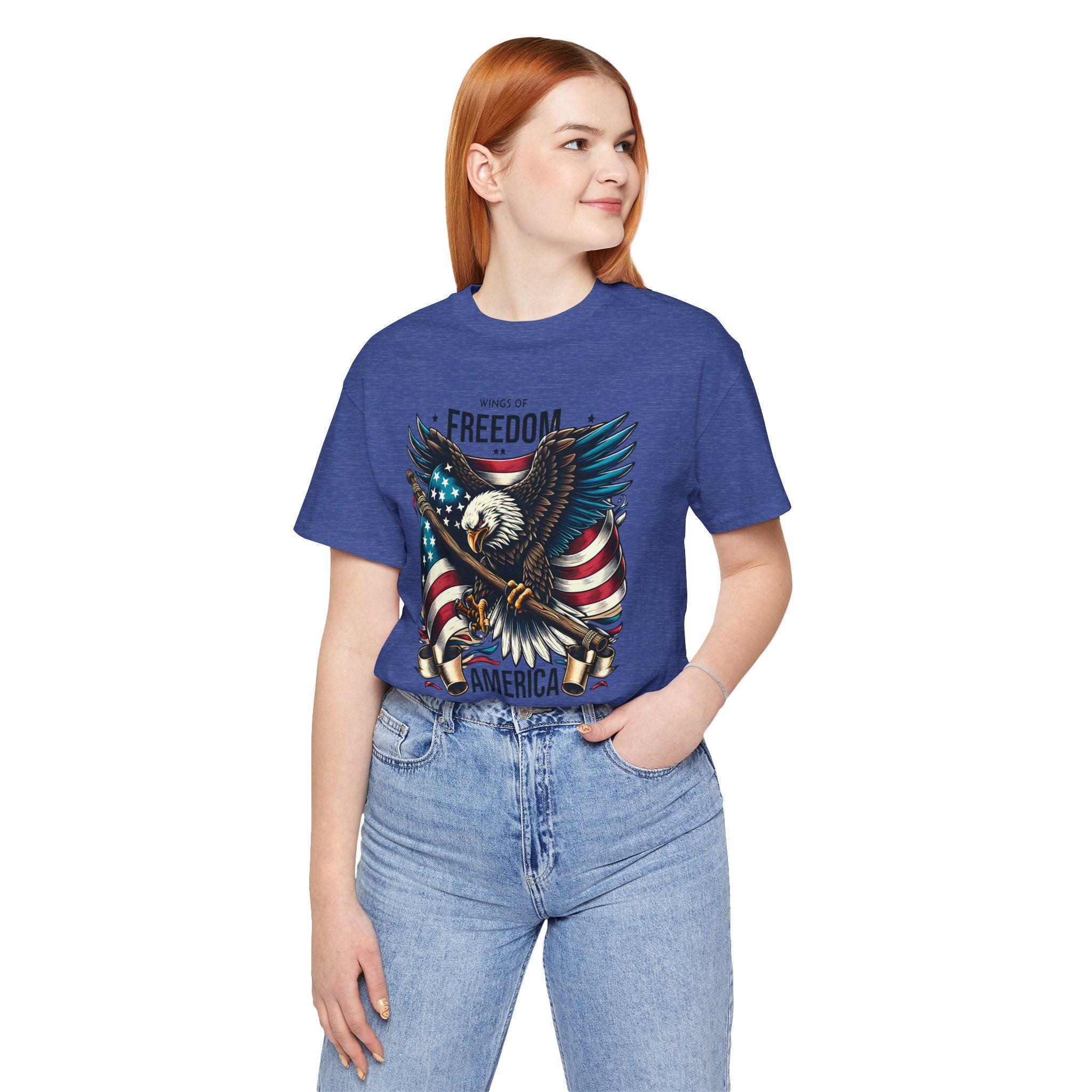 Patriotic Eagle T-Shirt – Freedom America Graphic Tee