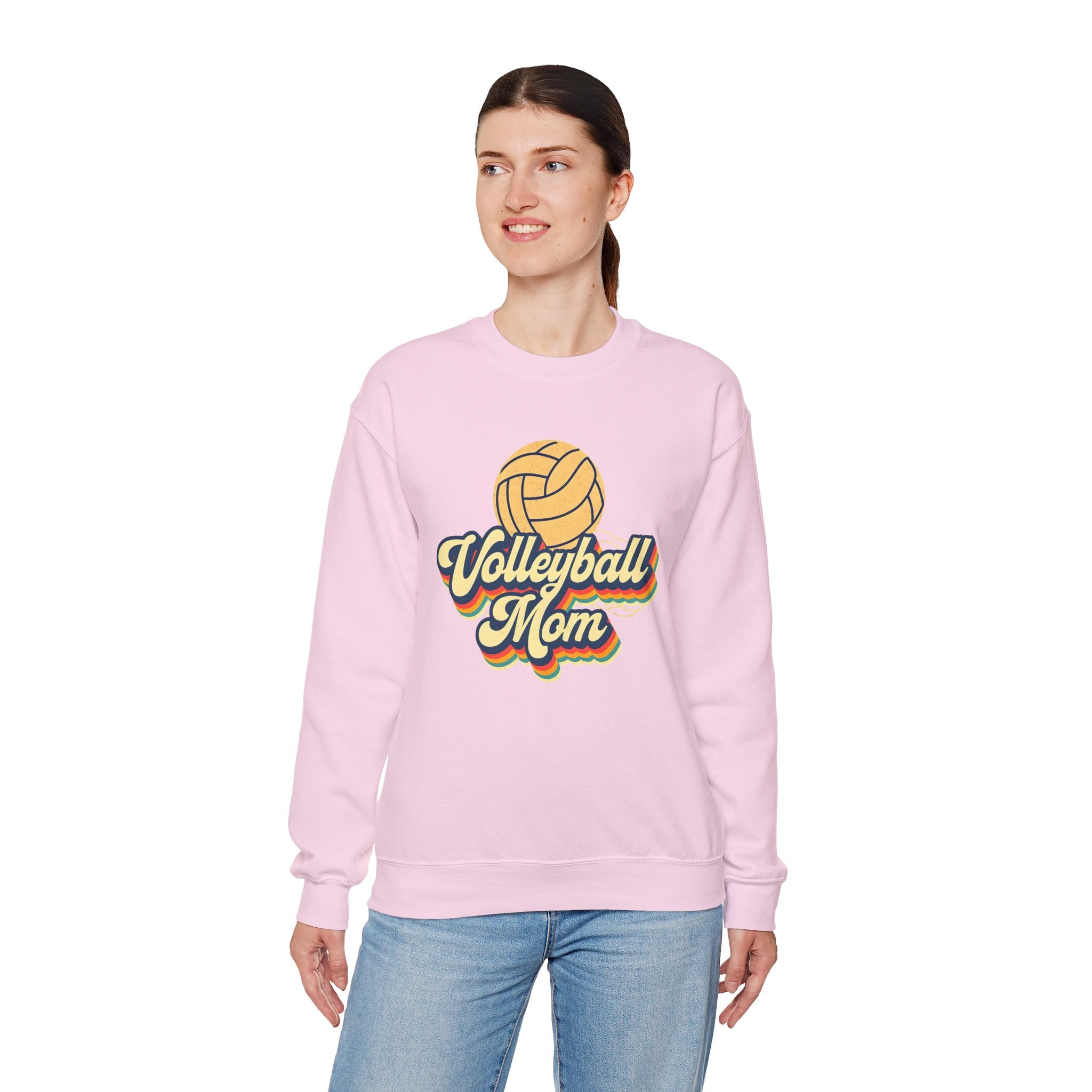 Volleyball Mom Sweatshirt - Cozy Crewneck for Sports Lovers, Gift for Volleyball Moms, Comfortable Athletic Apparel, Perfect for Game [...]