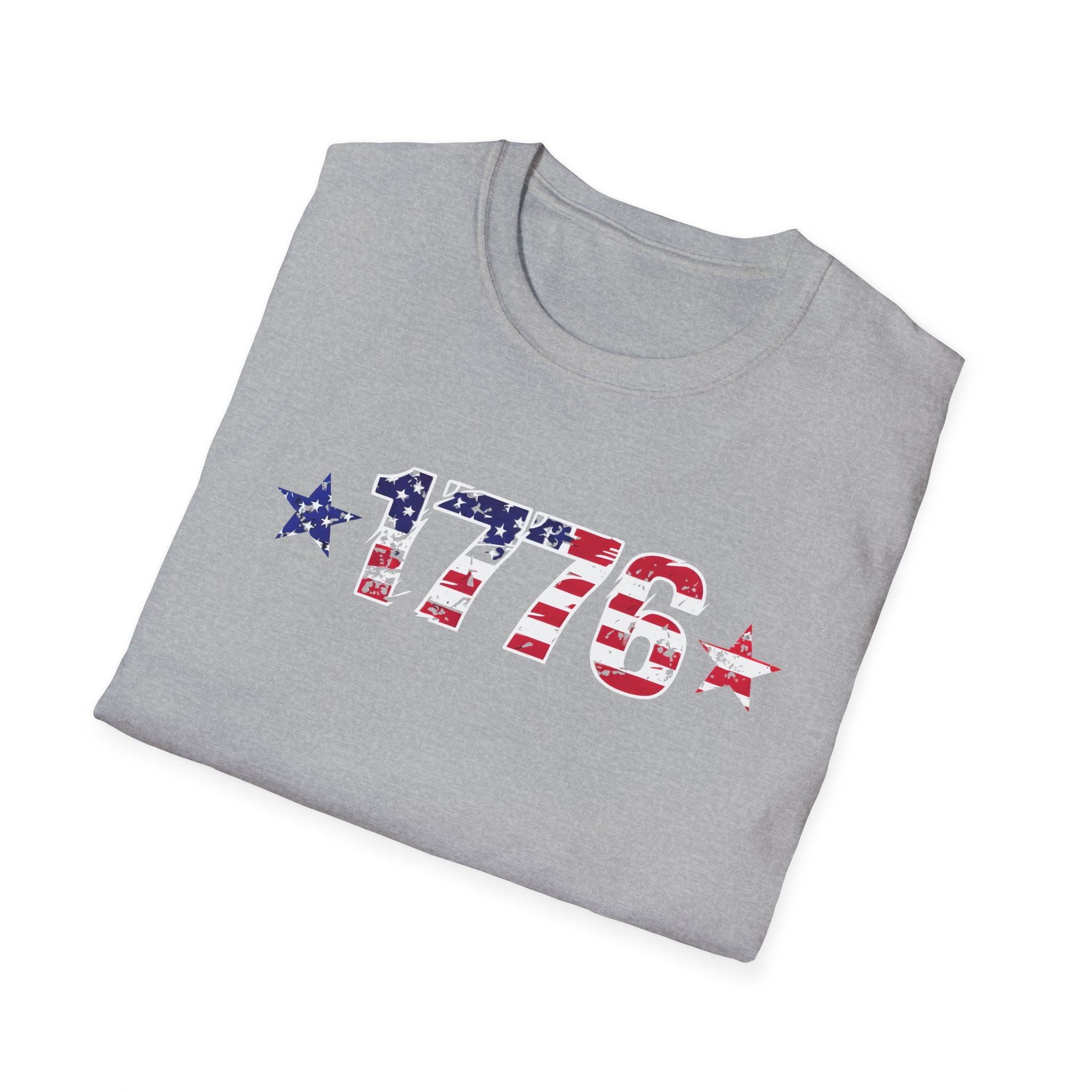 1776 Patriotic T-Shirt — American Flag Vintage Independence Day Tee