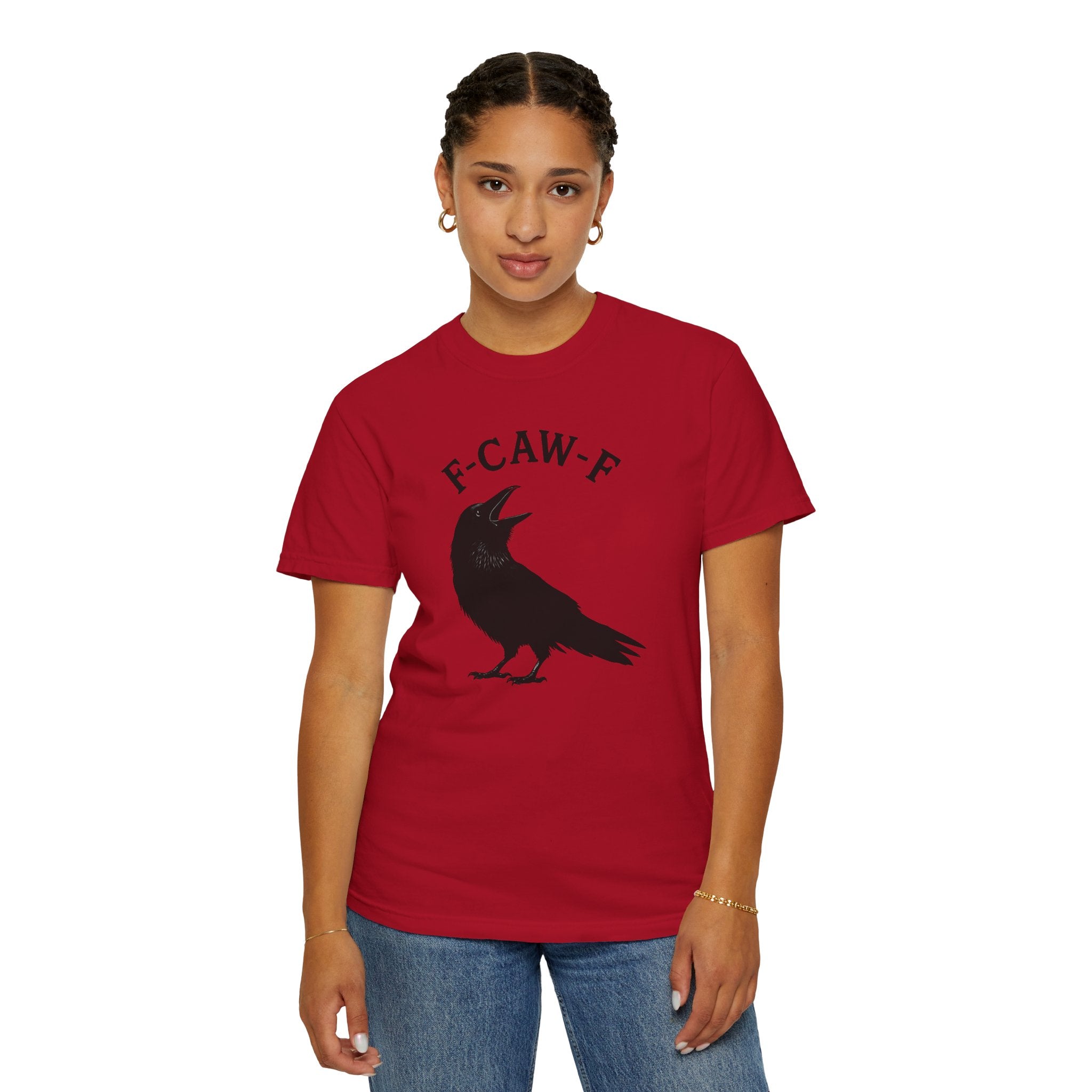 F-Caw-F Unisex Garment-Dyed T-Shirt