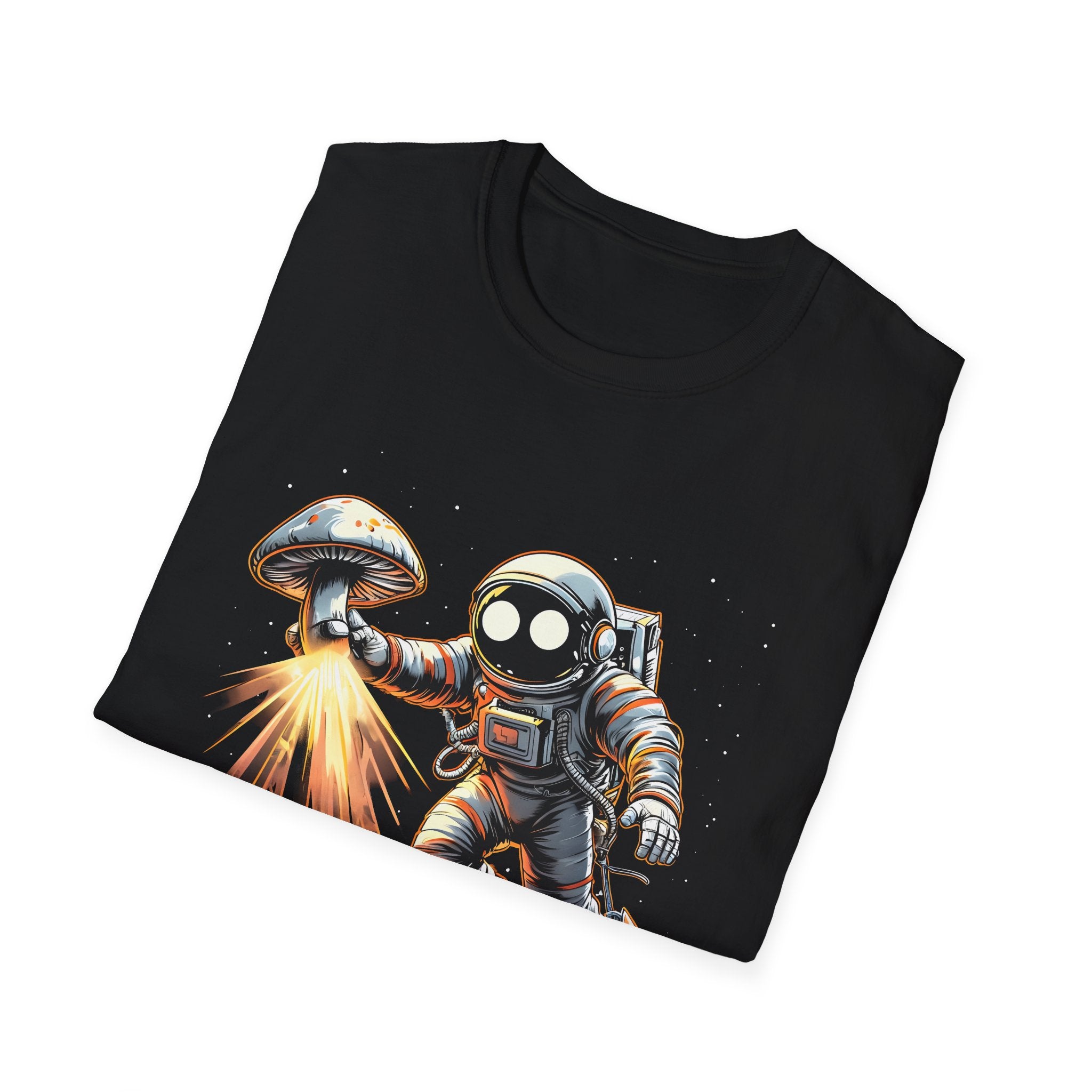 Astronaut Mushroom T-Shirt — Cute Space Explorer Graphic Tee