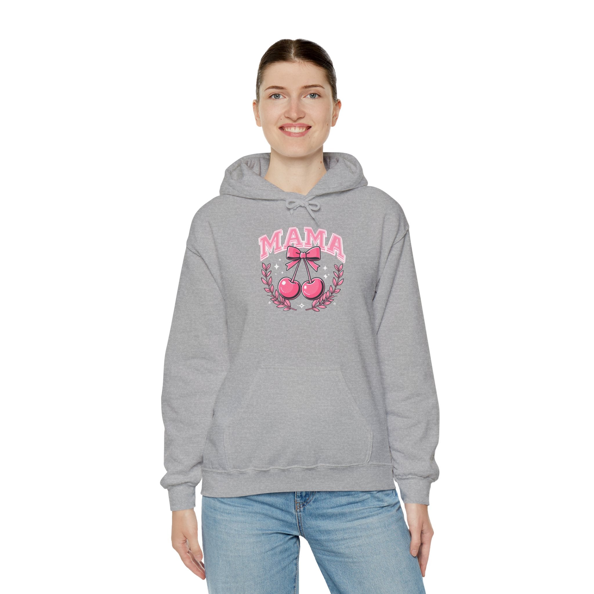 Mama Cherries Hoodie - Cozy Sweatshirt for Moms, Mother's Day Gift, Cute Family Wear, Comfortable Casual Outfit