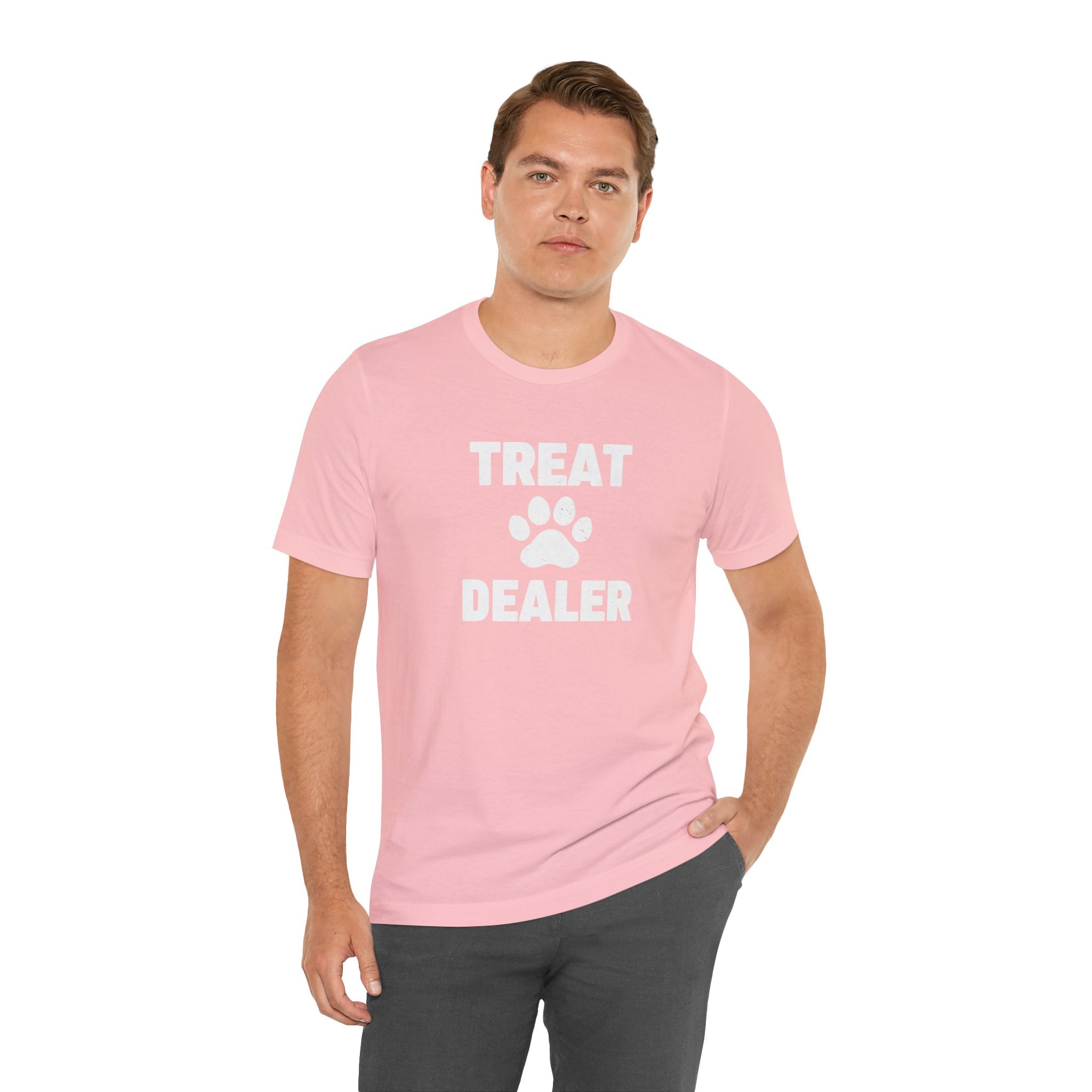 Treat Dealer T-Shirt — Funny Paw Print Tee for Dog Lovers