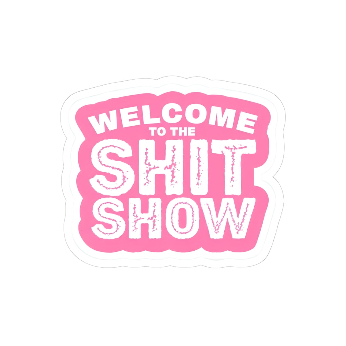 Welcome to the Shit Show Kiss-Cut Stickers - Perfect for Laptops & Journals