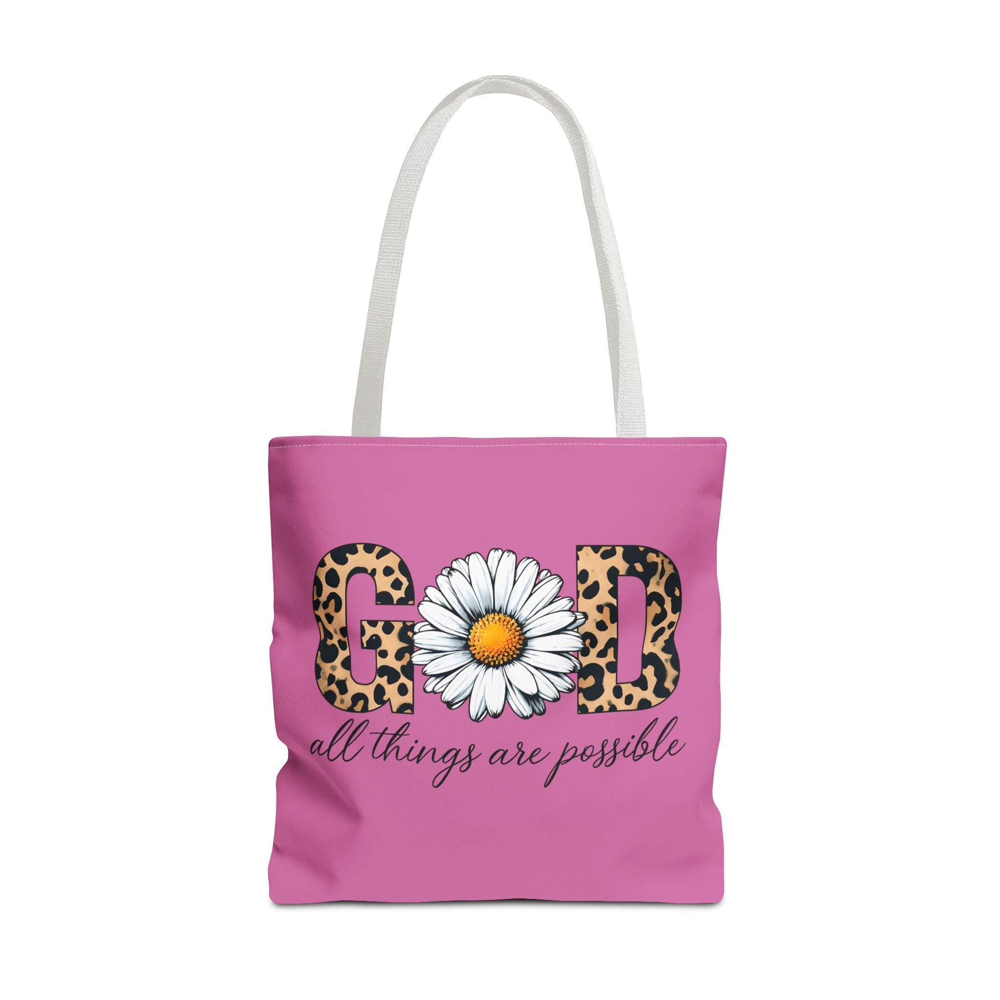 Floral Inspirational Tote Bag - All Things Are Possible