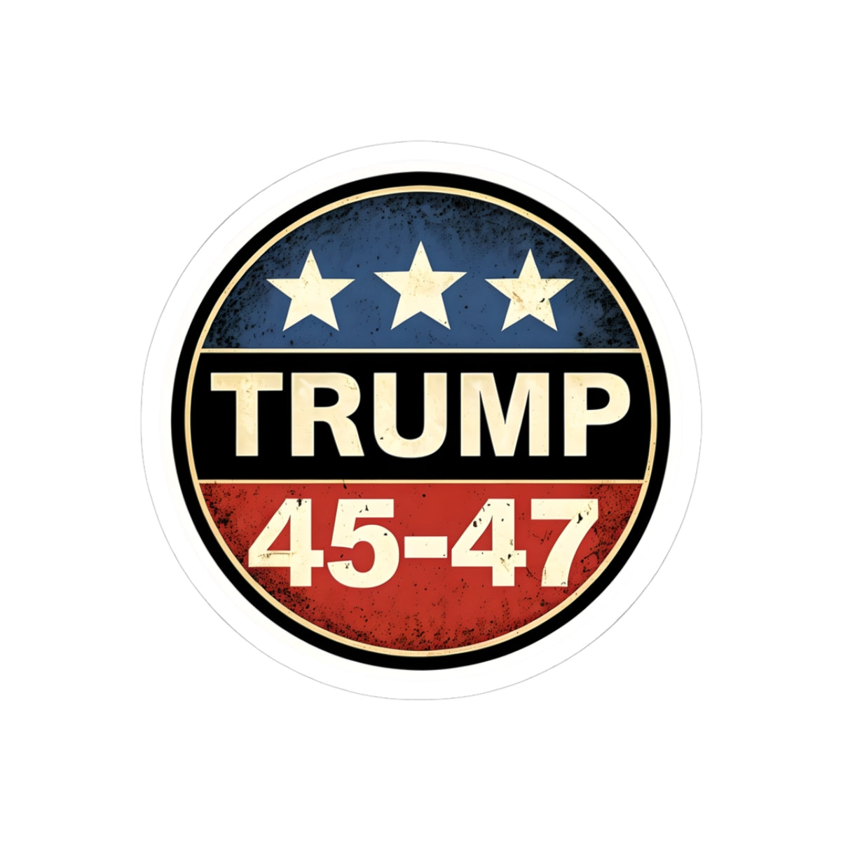 Trump 45-47 Kiss-Cut Stickers | Patriotic Decals for Political Enthusiasts