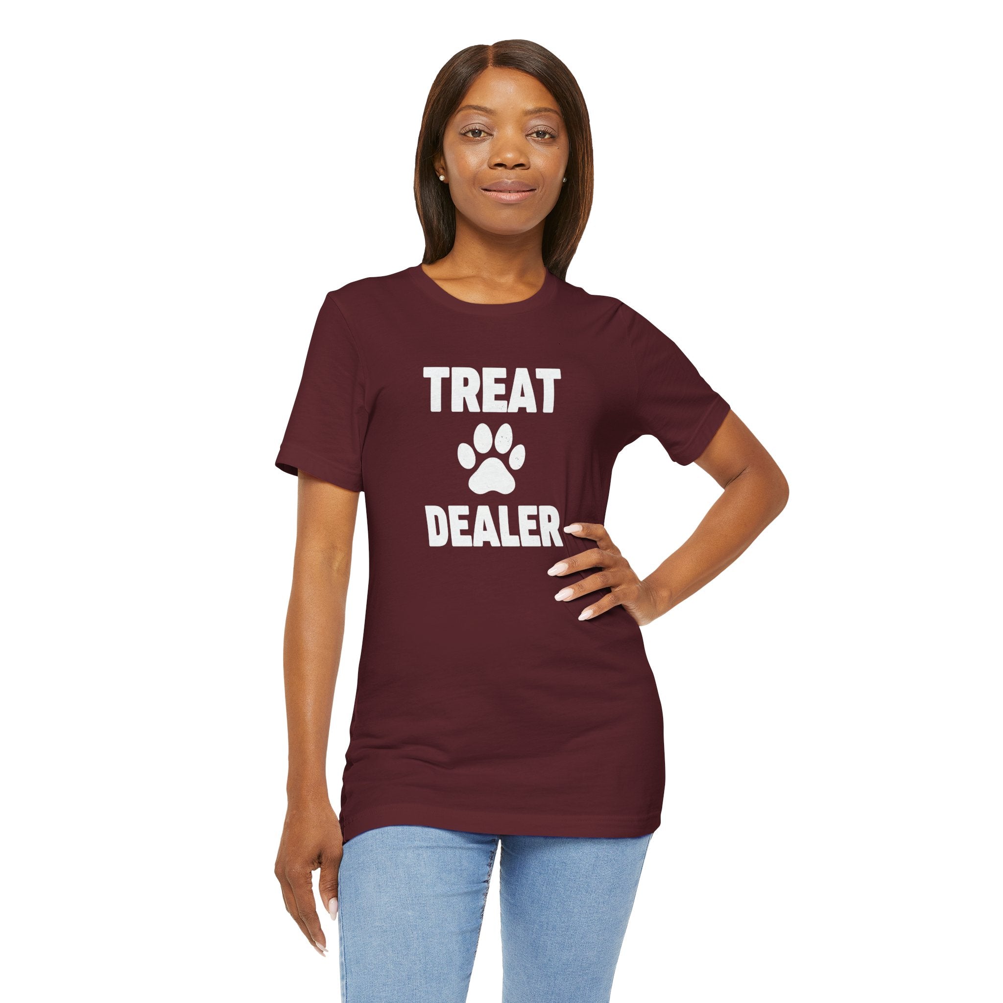 Treat Dealer T-Shirt — Funny Paw Print Tee for Dog Lovers