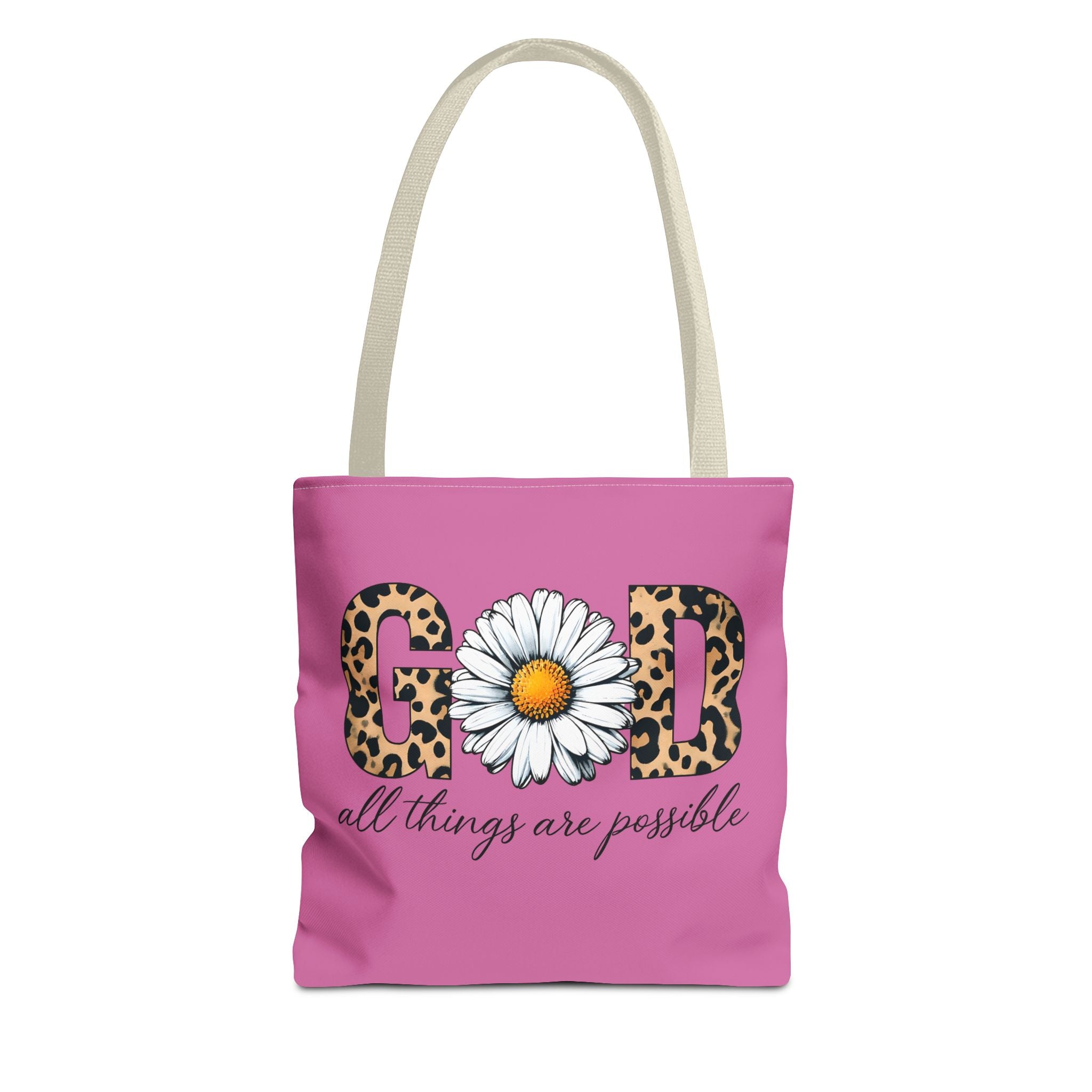 Floral Inspirational Tote Bag - All Things Are Possible