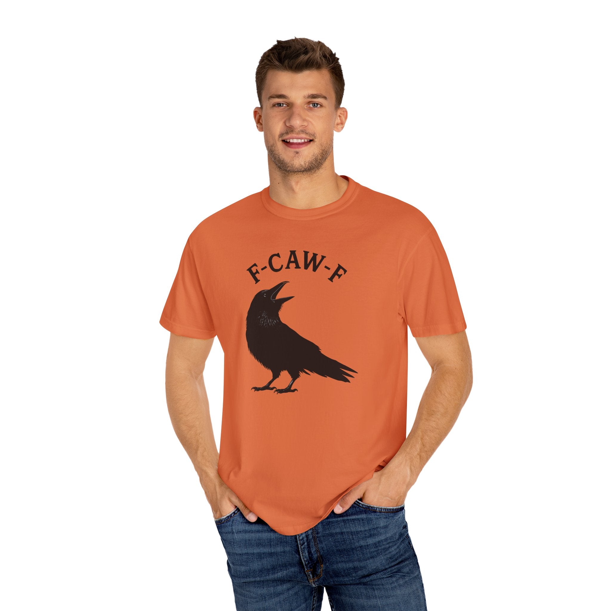 F-Caw-F Unisex Garment-Dyed T-Shirt