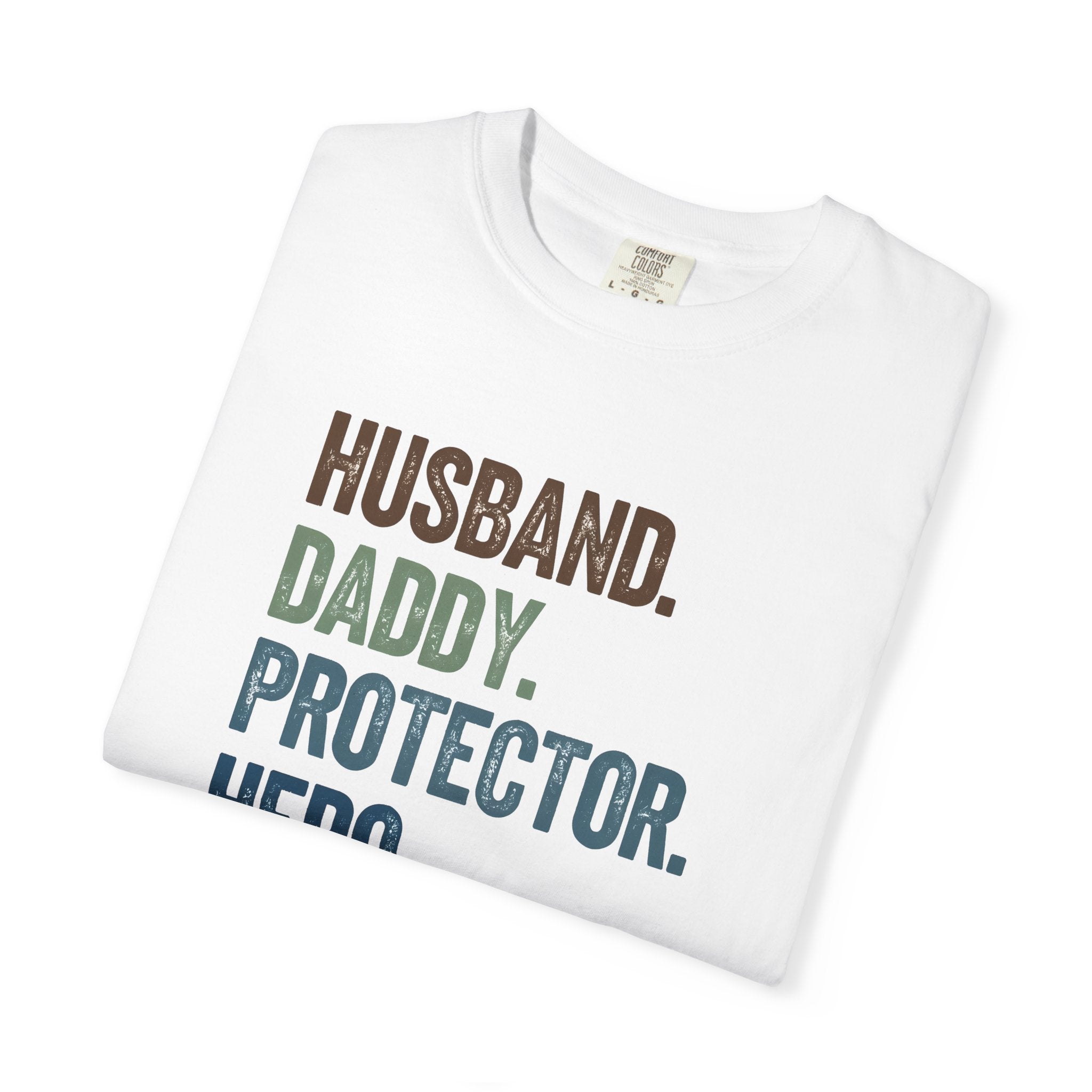 Hero Dad T-shirt, Unisex Garment-Dyed Tee for Fathers, Perfect Father's Day Gift, Casual Wear, Family Celebration