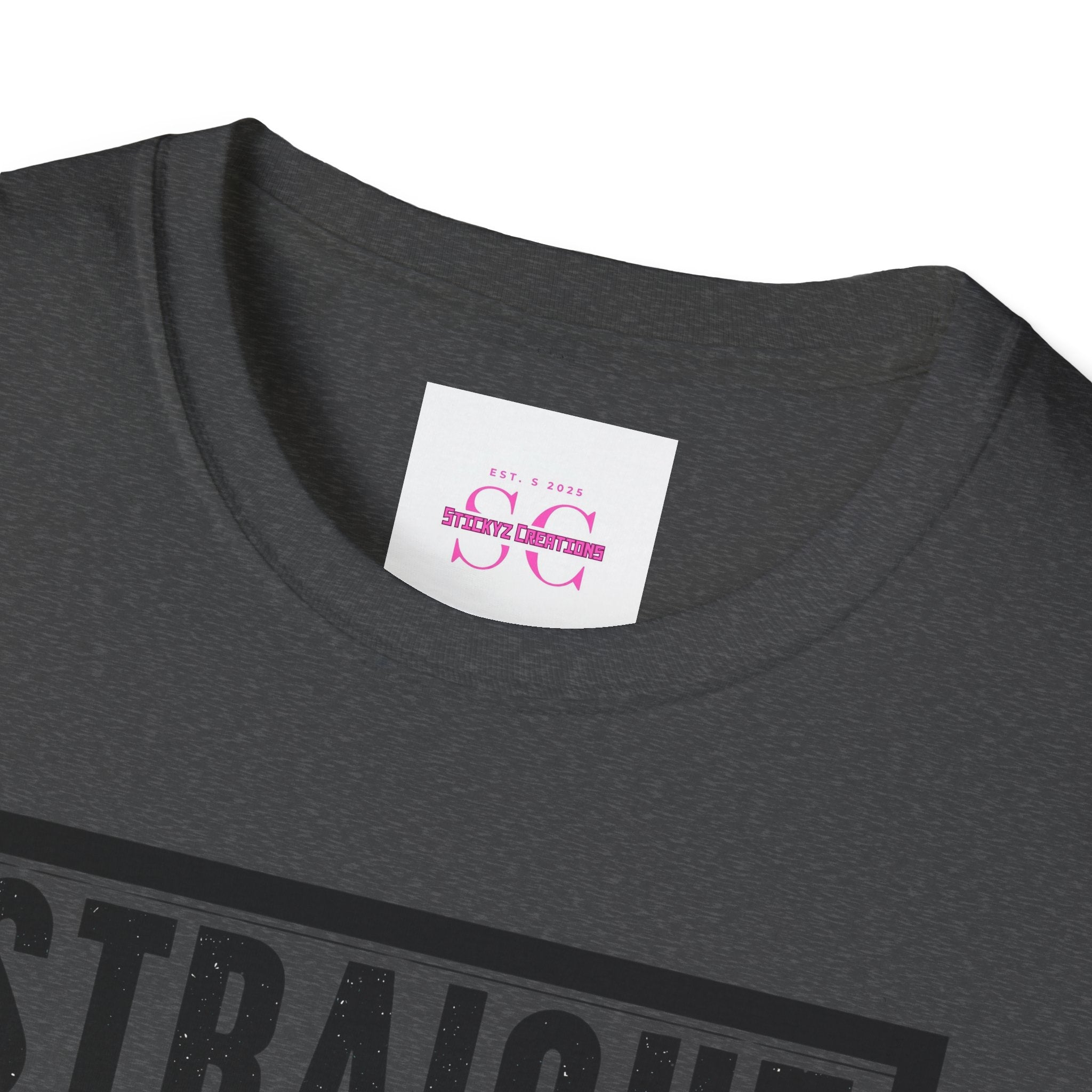 Straight Outta Shape Unisex Softstyle T-Shirt - Funny Workout Tee, Gift for Gym Lovers, Fitness Humor, Casual Wear, Everyday T-Shirt