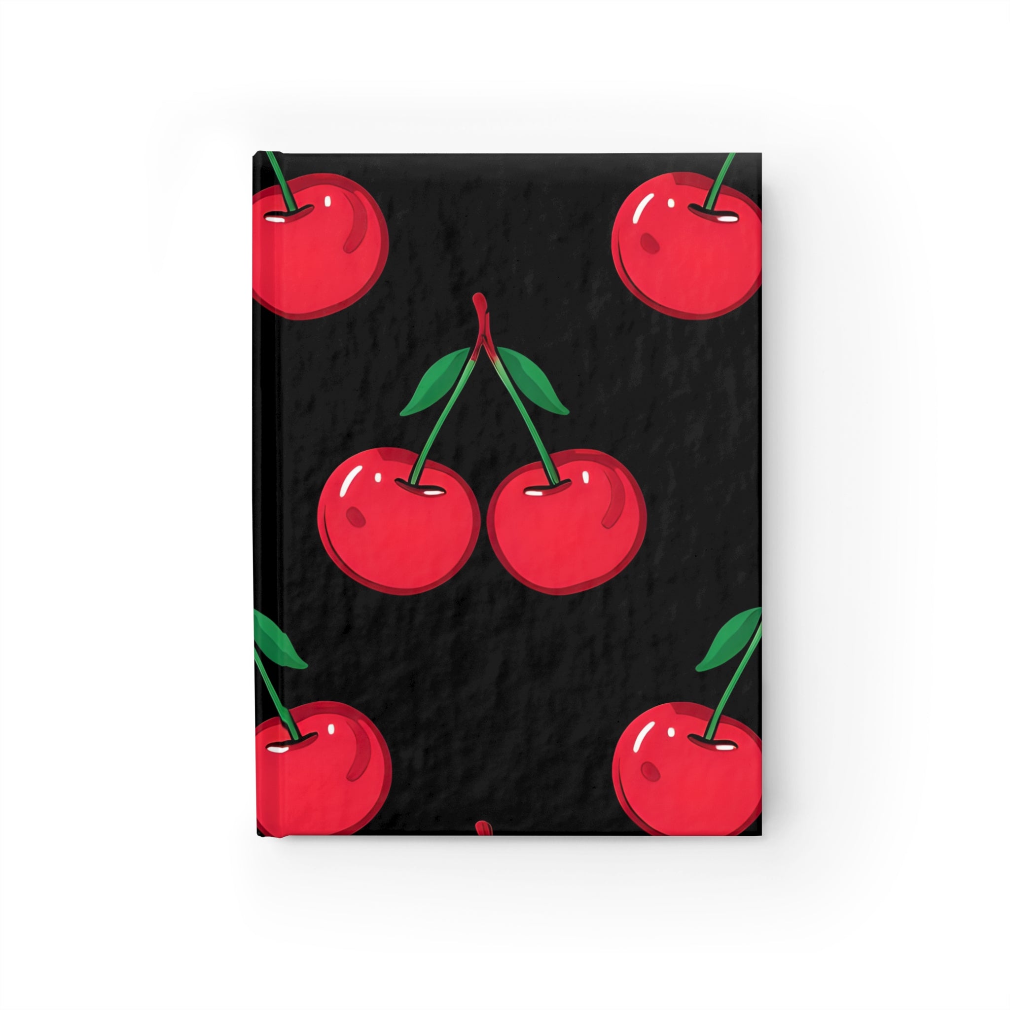 Cherry Pattern Journal, Cute Notebook, Cherry Lover Gift, Cute Stationery, Summer Journal, Gift for Her