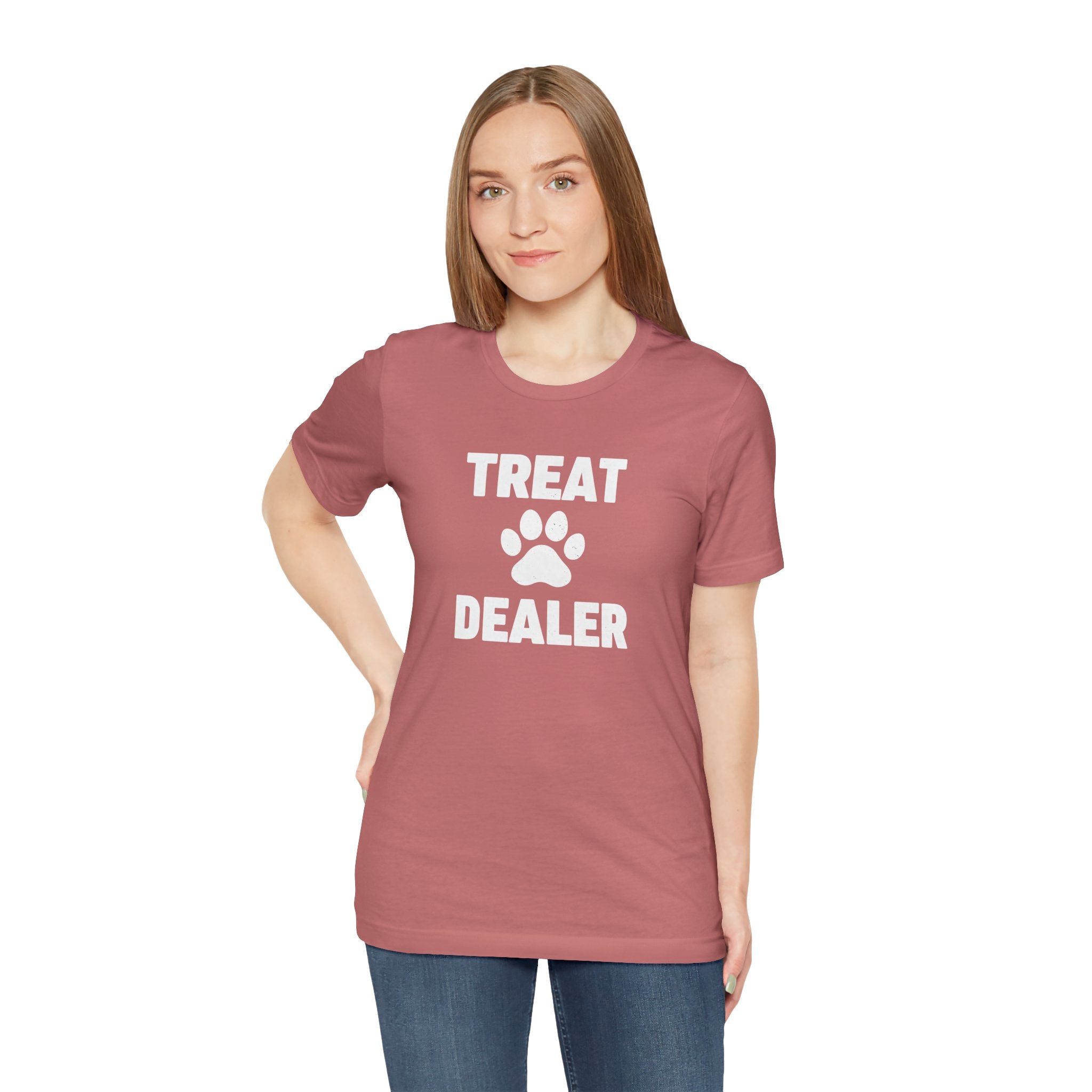 Treat Dealer T-Shirt — Funny Paw Print Tee for Dog Lovers