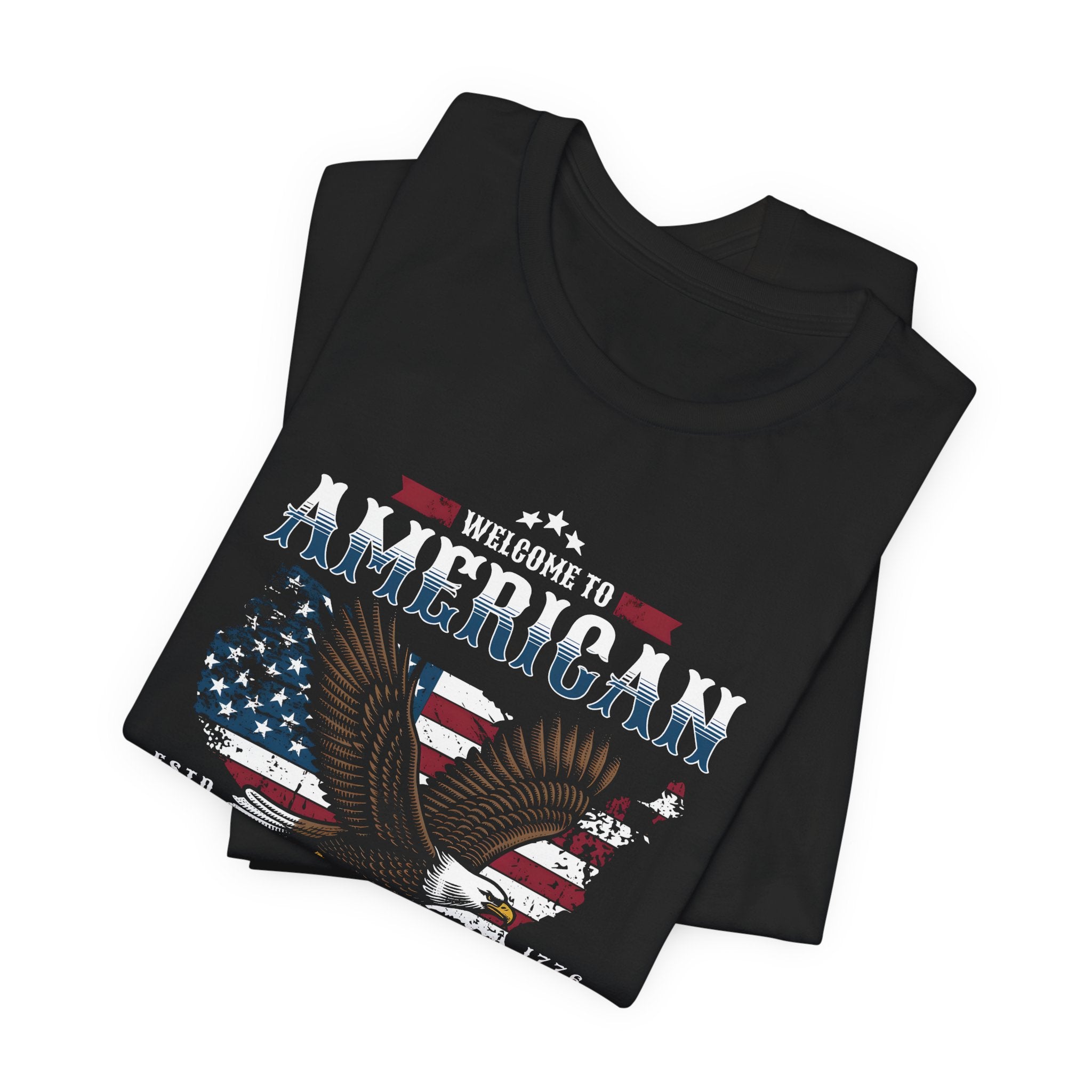 American Freedom Eagle T‑Shirt — Welcome to American, Land of the Free Patriotic Tee