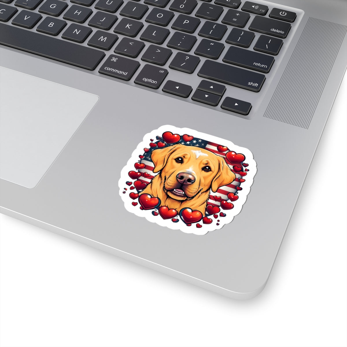 Labrador Love Kiss-Cut Stickers | Cute Dog Design for Pet Lovers