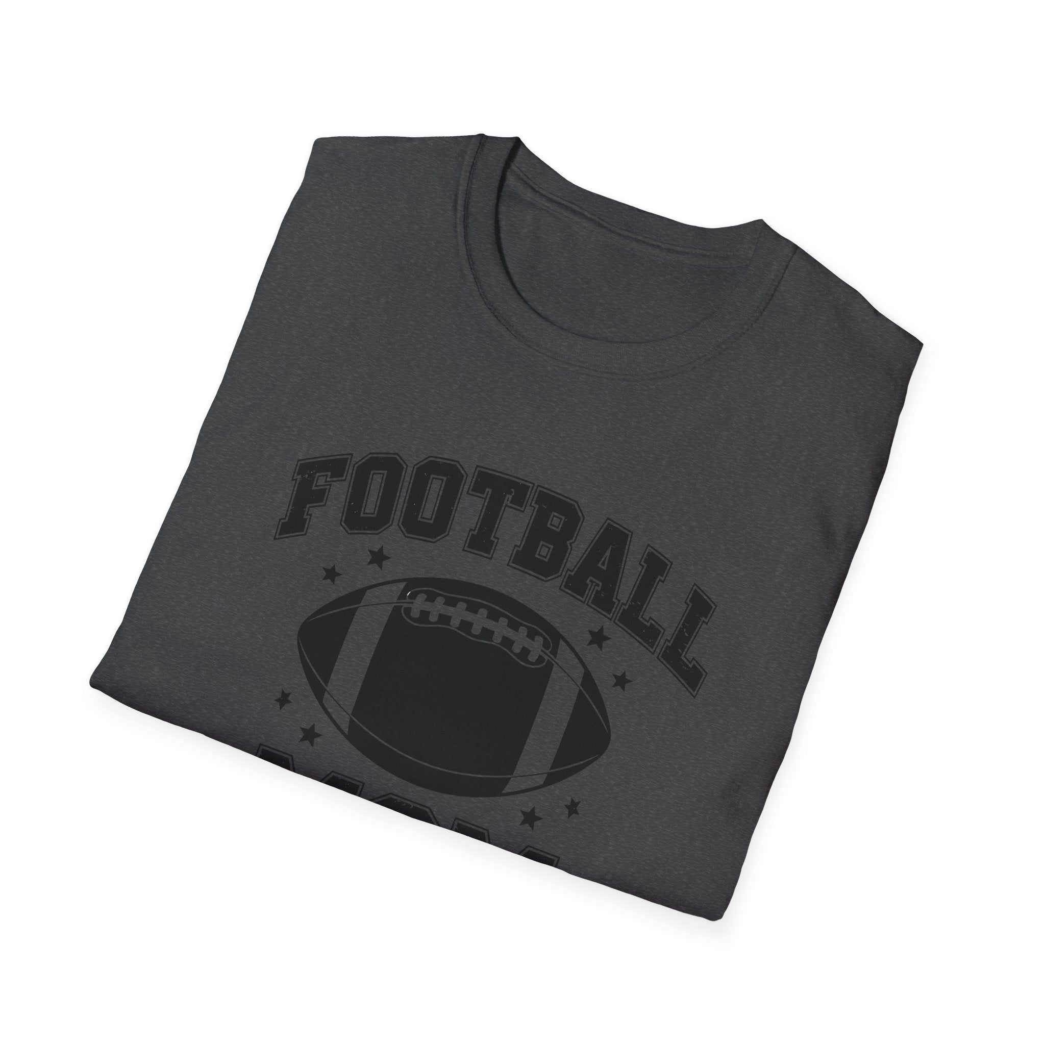 Football Mom Unisex Softstyle T-Shirt, Perfect Gift for Sports Moms, Game Day Tee, Team Spirit Shirt, Gift for Football Lovers