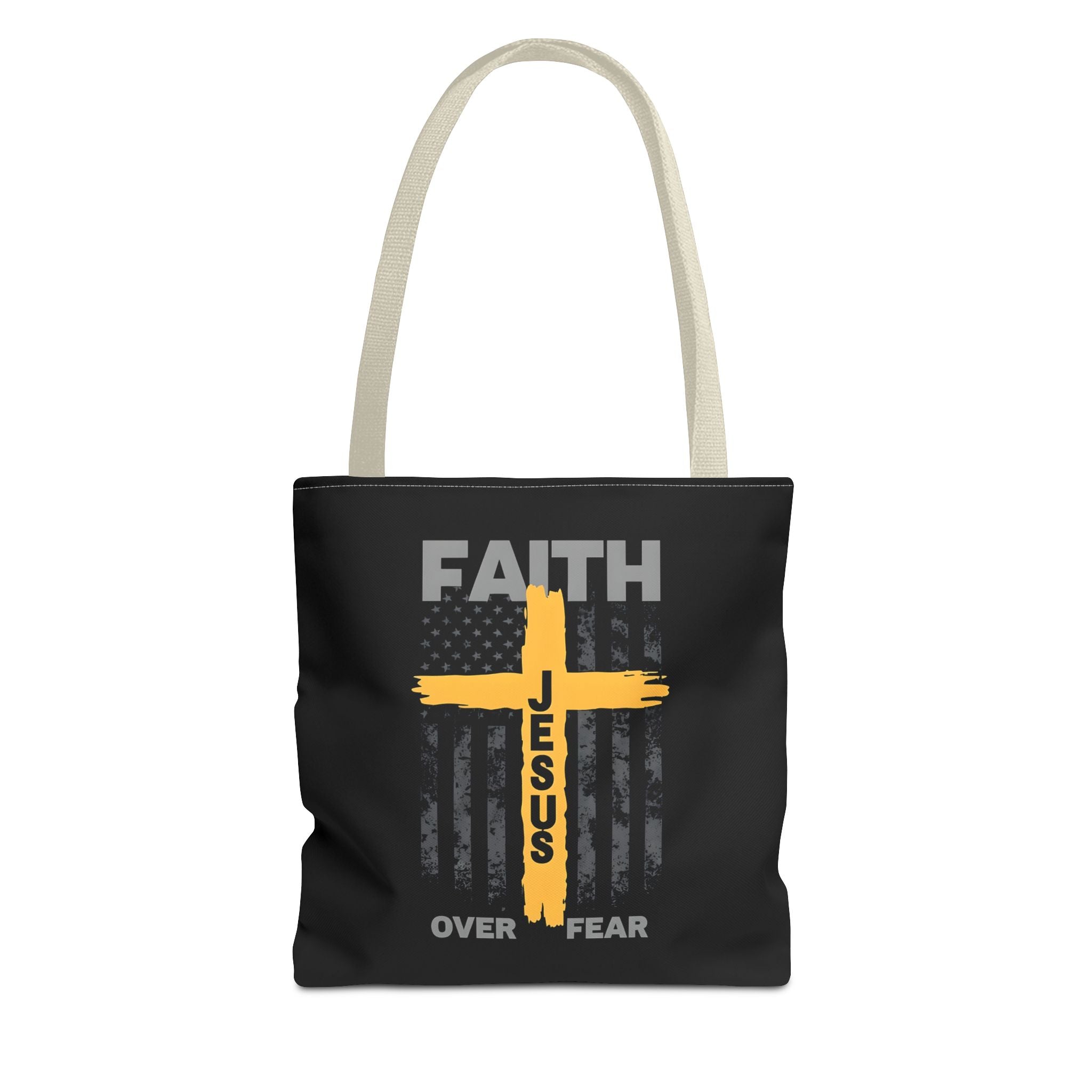 Faith Over Fear Tote Bag, Inspirational Bag, Bible Quote Tote, Christian Gift, Church Accessory, Motivational Bag