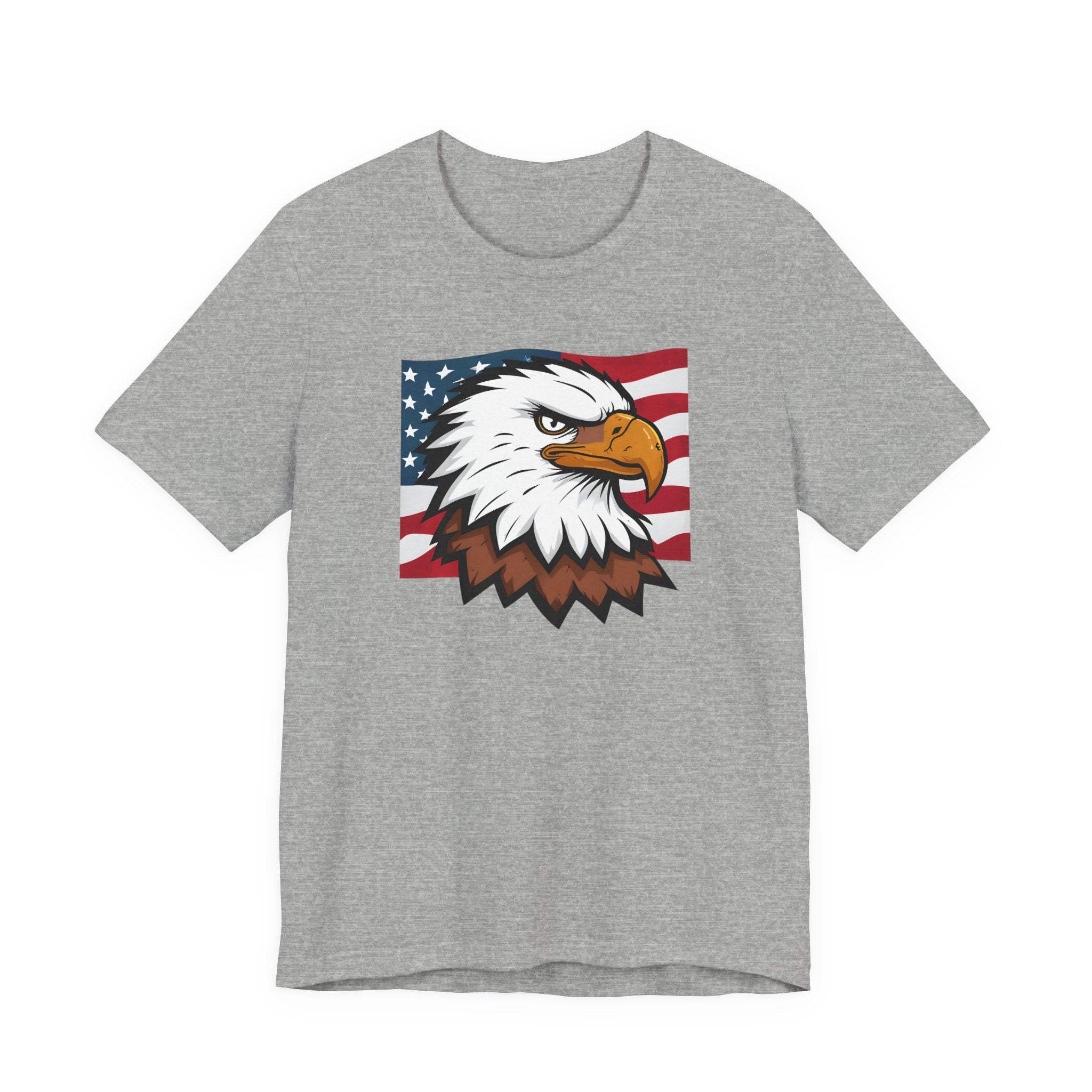 American Eagle Flag T-Shirt — Patriotic Bald Eagle Graphic Tee