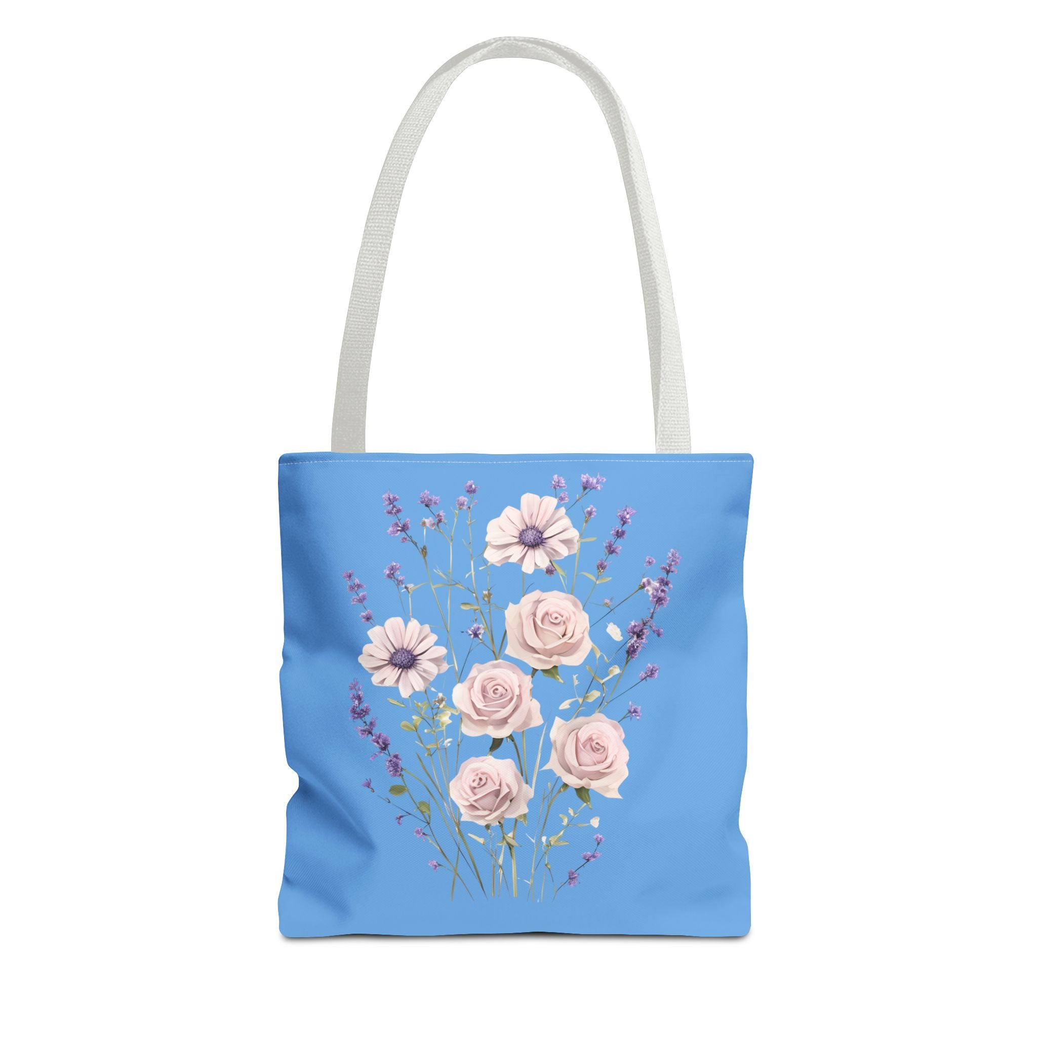 Floral Print Tote Bag - Vibrant Summer Shopping Bag
