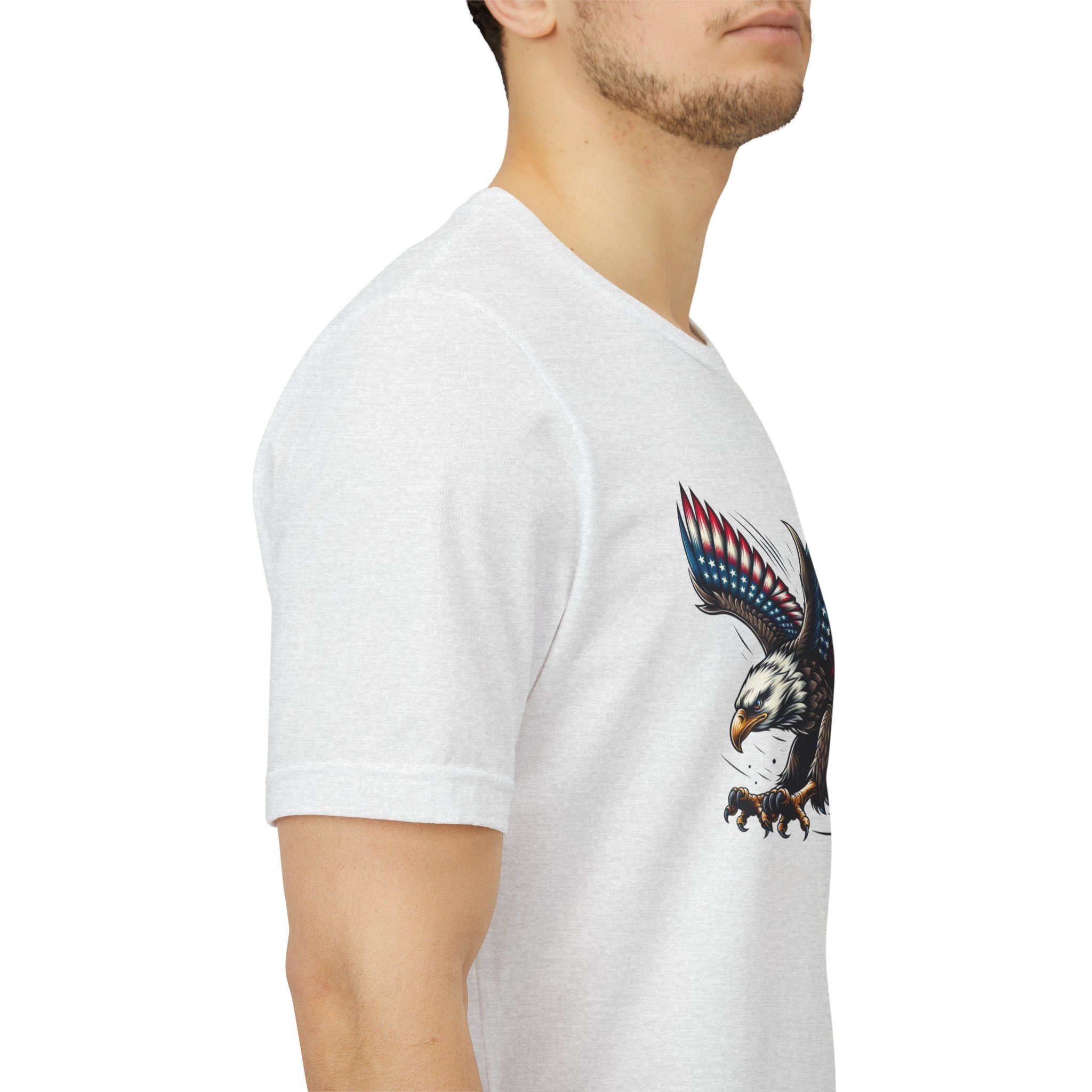 Patriotic Bald Eagle Tee — Red, White & Blue Graphic T-Shirt