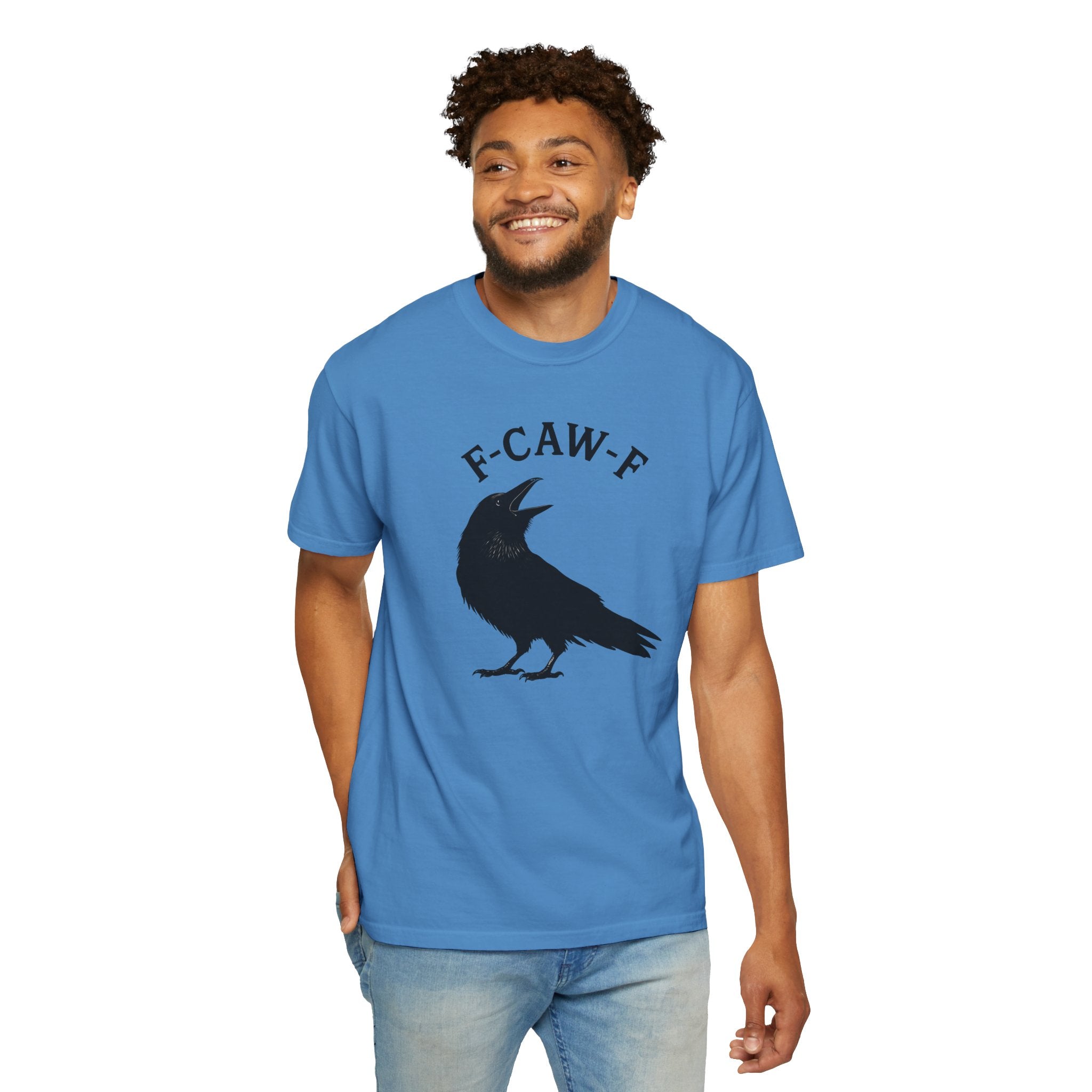 F-Caw-F Unisex Garment-Dyed T-Shirt