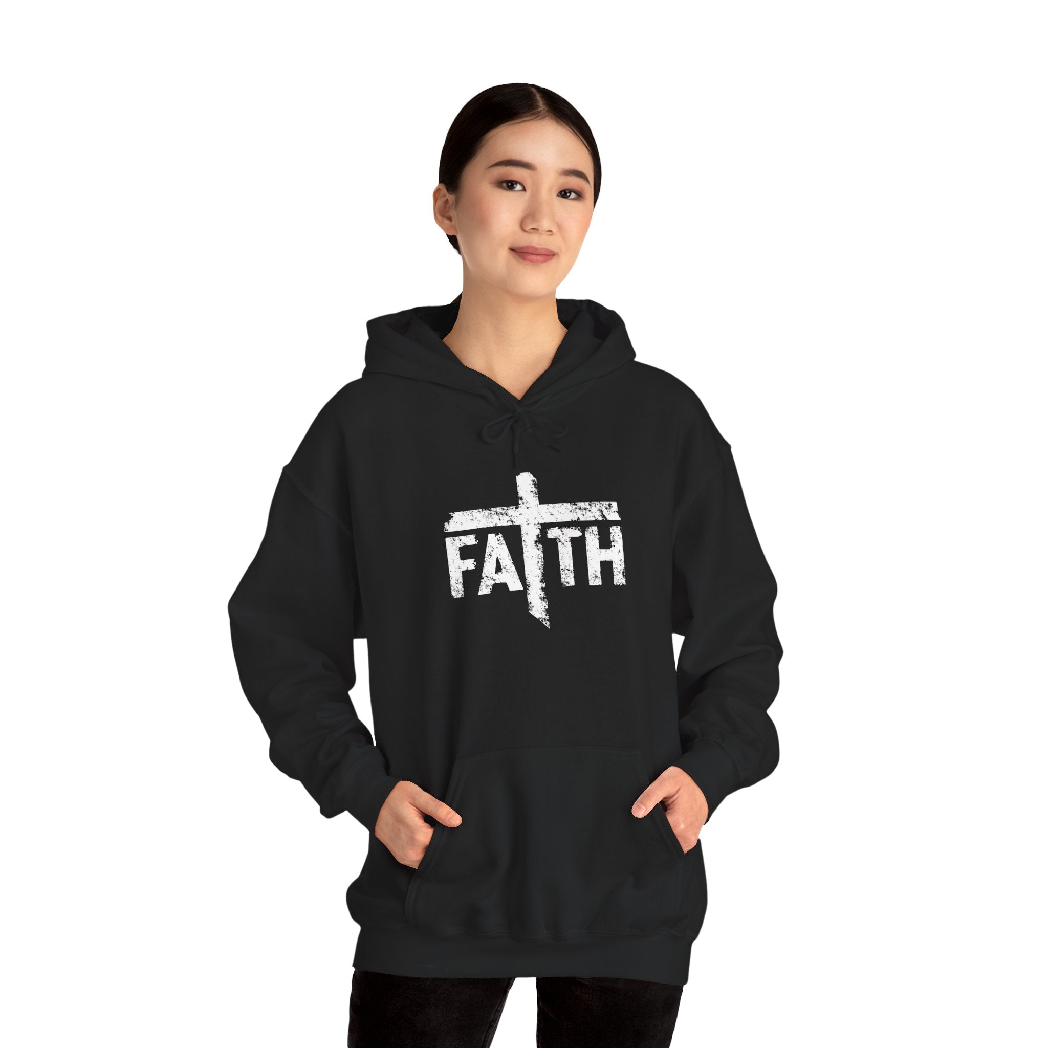 Faith Hoodie, Inspirational Sweatshirt for Men and Women, Cozy Pullover for Church, Gifts for Believers, Religious Apparel