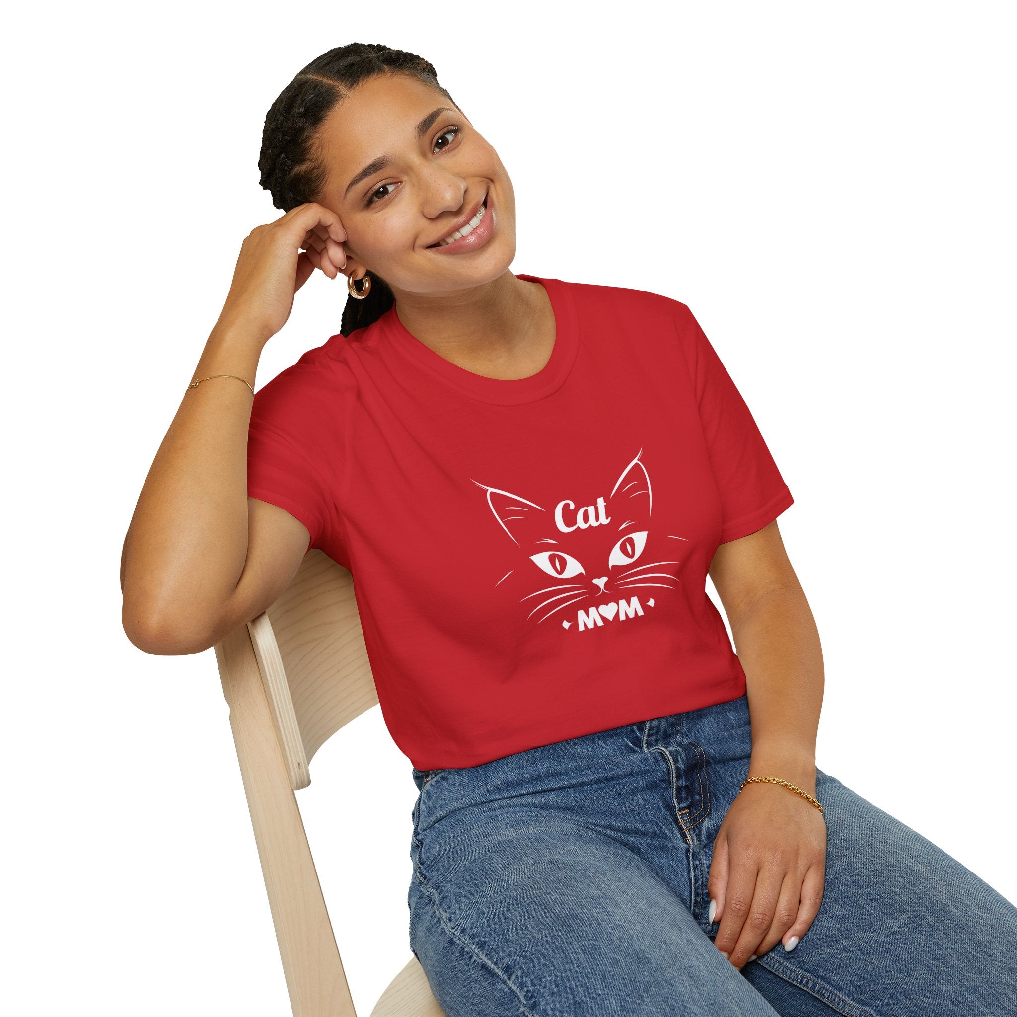 Cat Mom T-Shirt, Cute Cat Lover Tee, Purr-fect Gift for Cat Owners, Animal Lover Apparel, Pet Mom Shirt