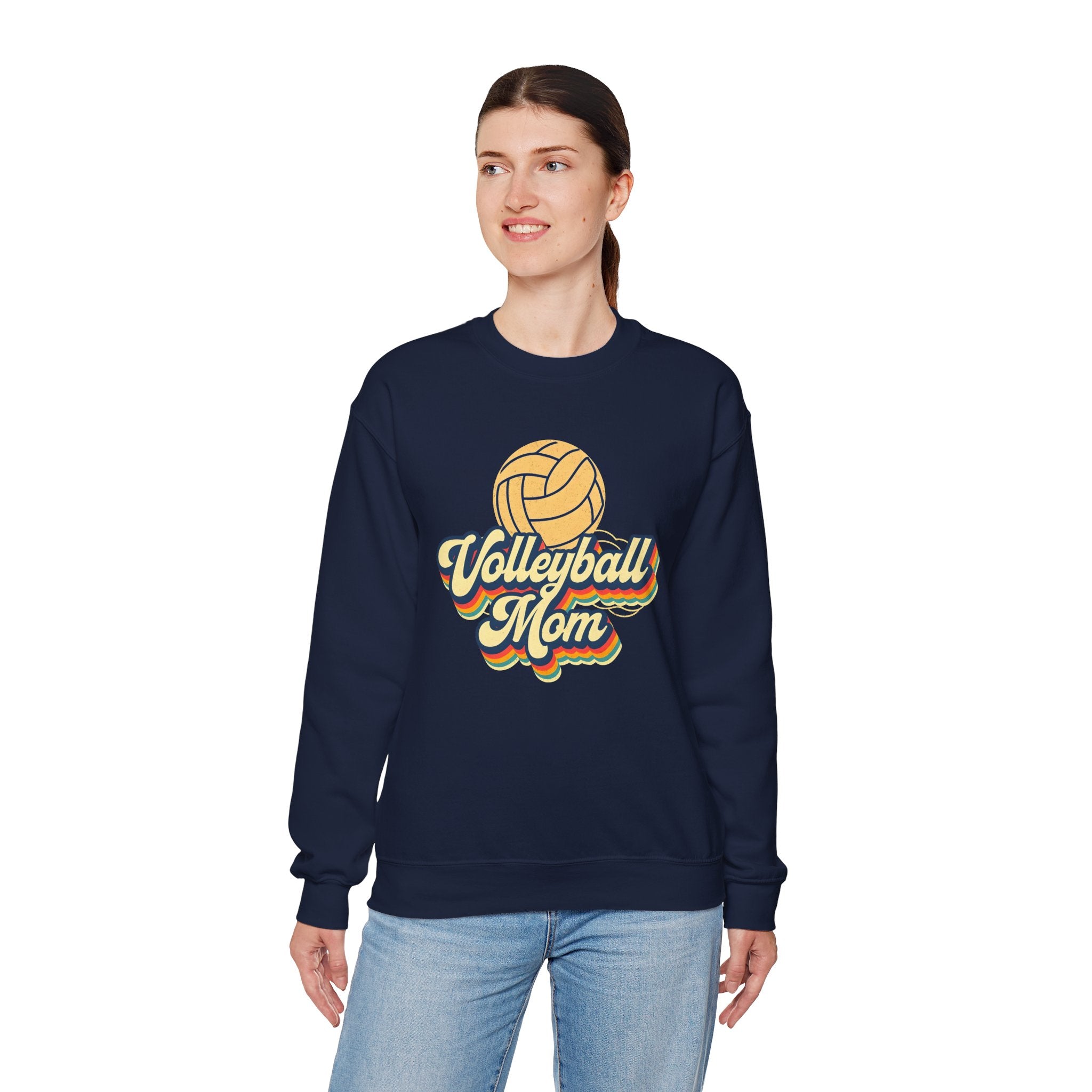 Volleyball Mom Sweatshirt - Cozy Crewneck for Sports Lovers, Gift for Volleyball Moms, Comfortable Athletic Apparel, Perfect for Game [...]