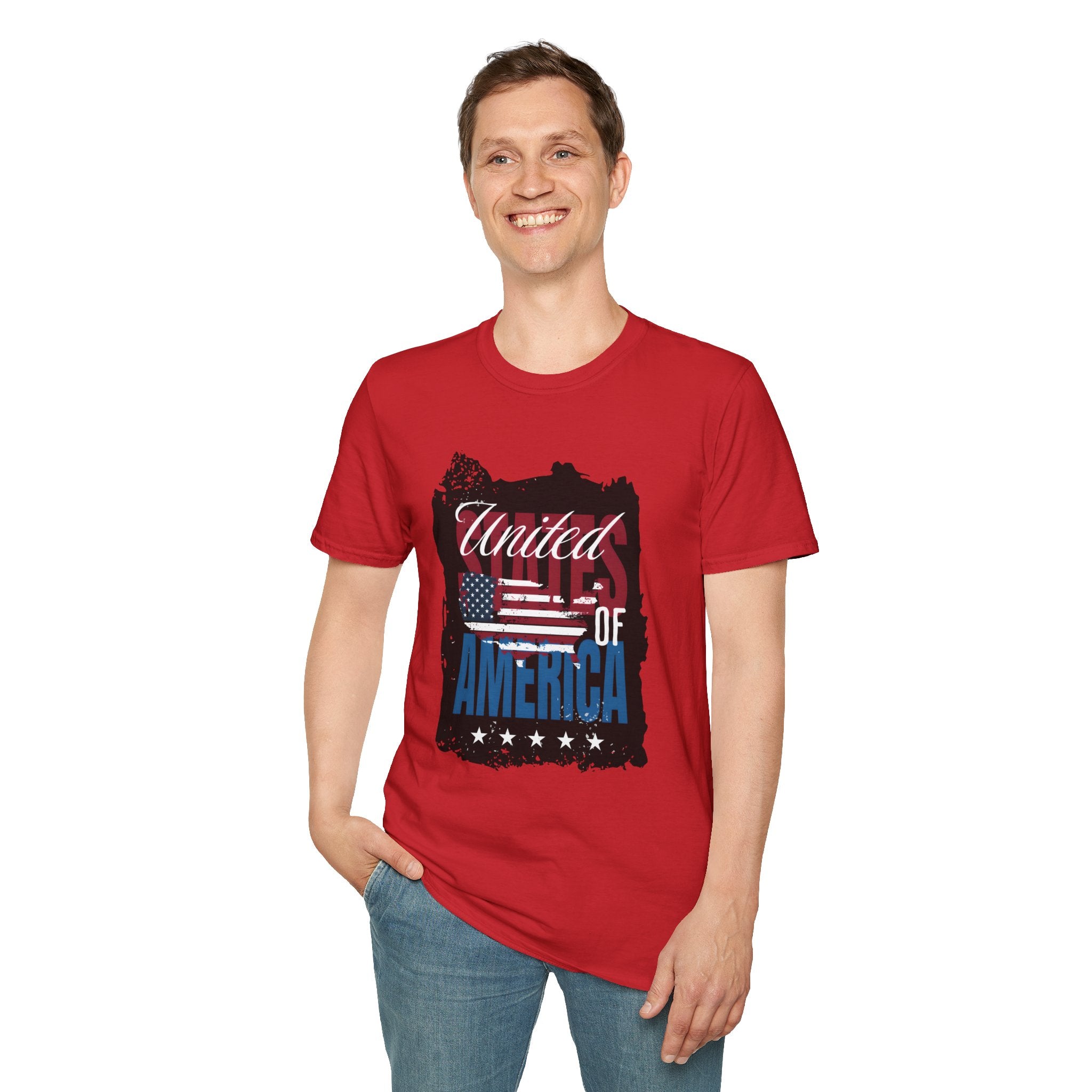 United We Stand T-Shirt — American Flag "United of America" Patriotic Tee for 4th of July