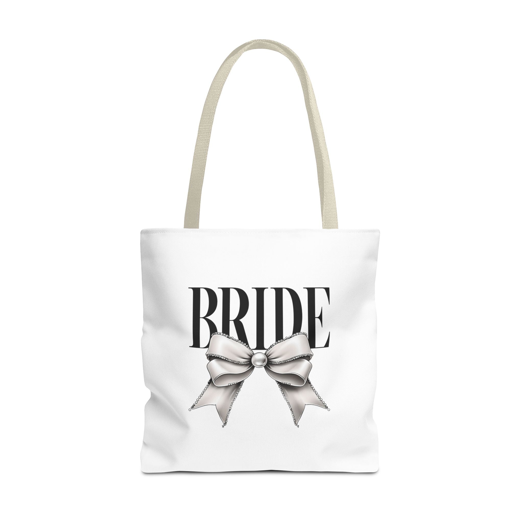 Elegant Bride Tote Bag with Bow Design