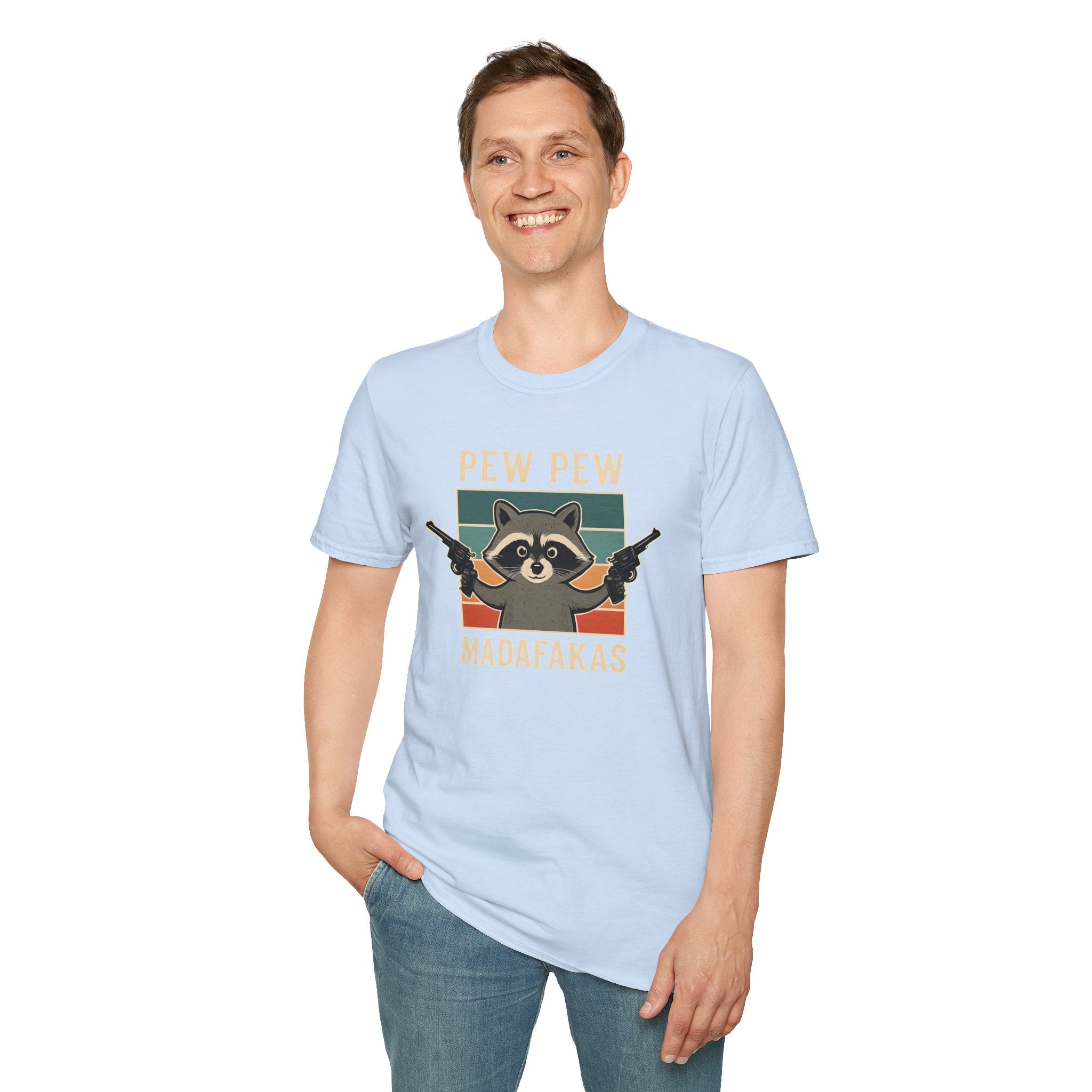 Pew Pew Raccoon Unisex T-Shirt