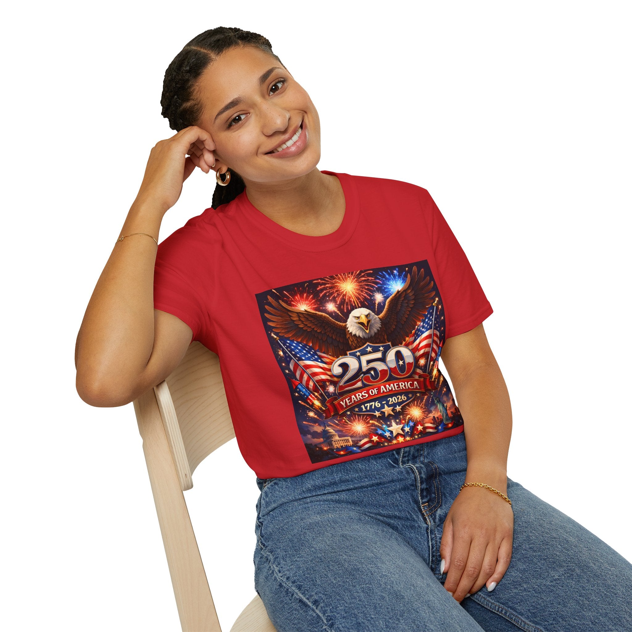 250 Years of America T-Shirt — Patriotic Eagle 1776–2026 Independence Day Tee