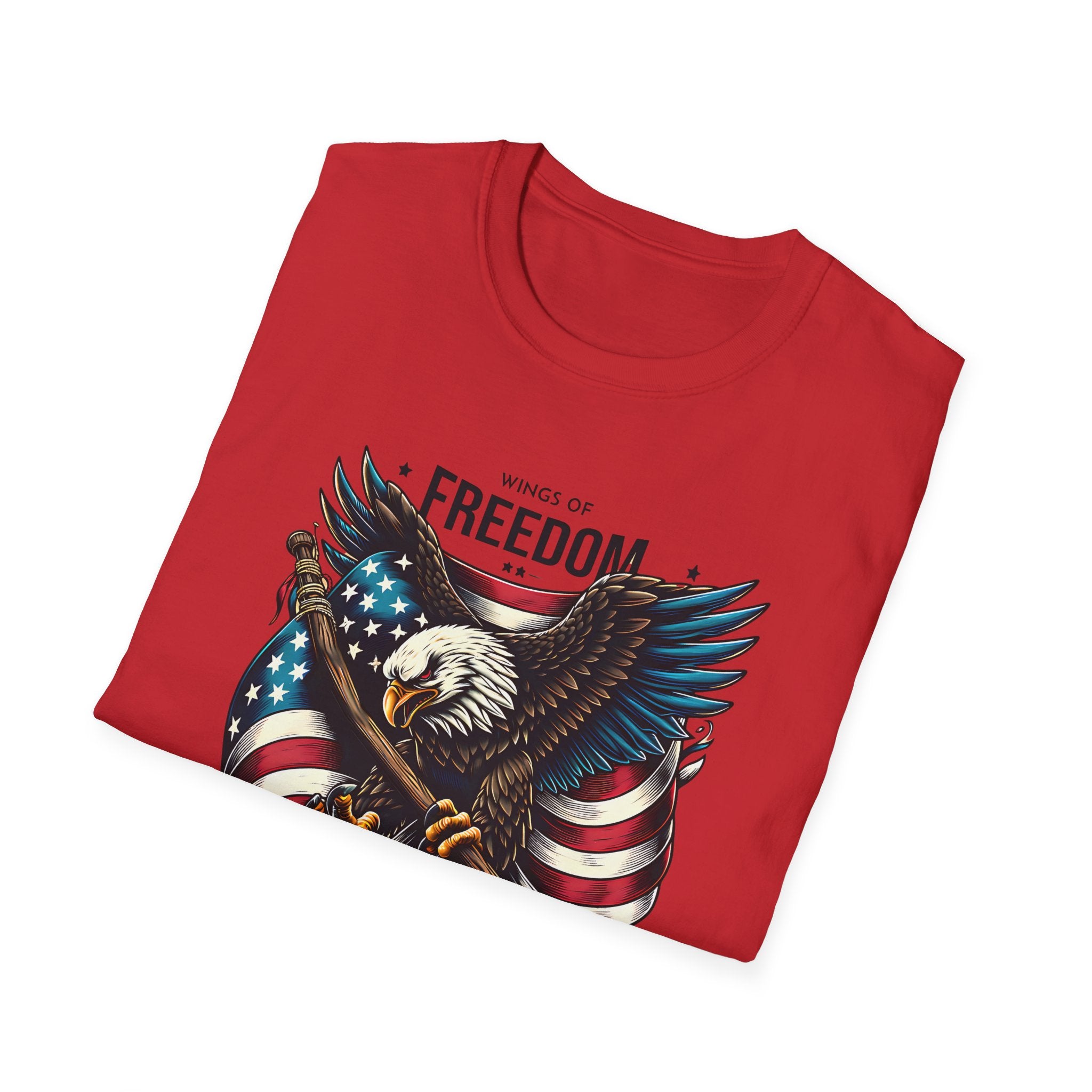 Freedom Eagle T-Shirt — American Flag USA Patriotic Tee (America)