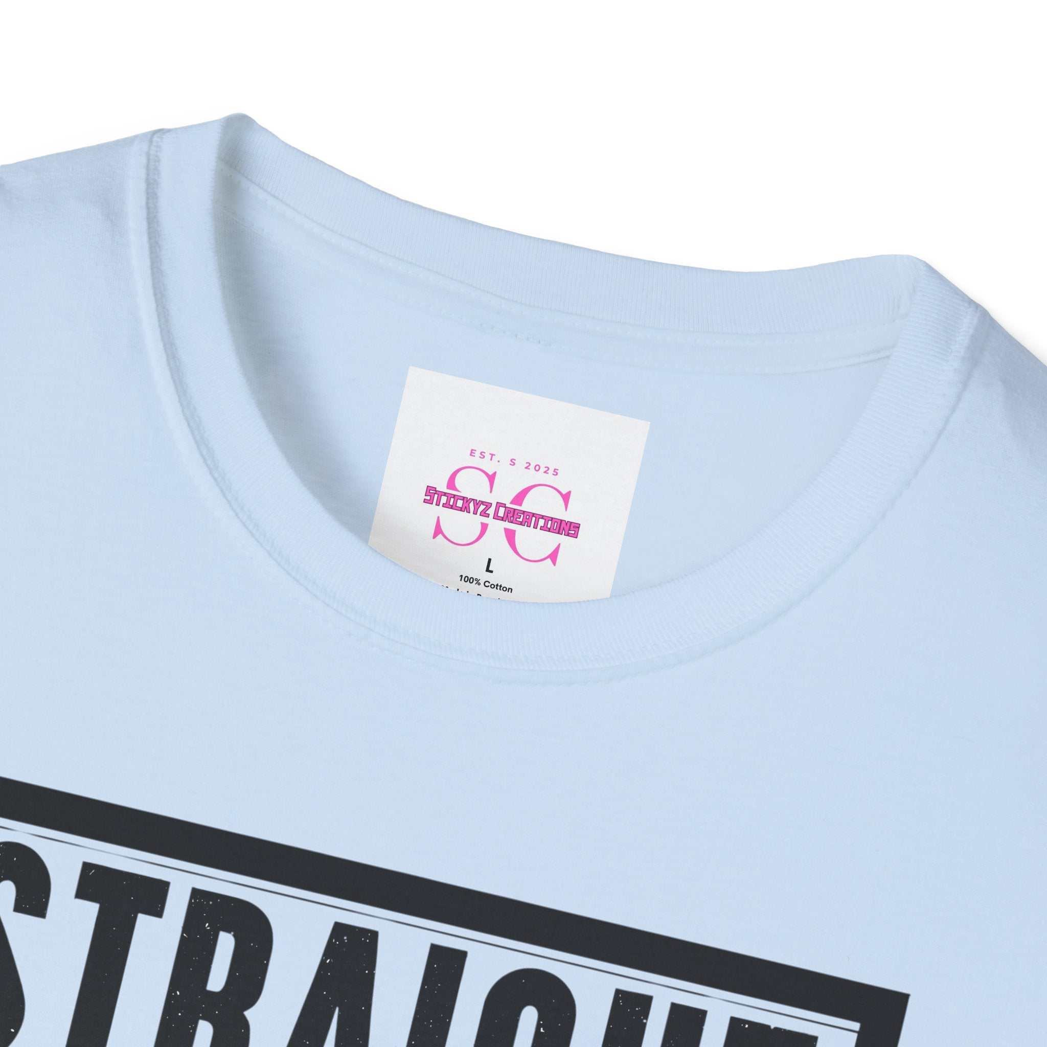 Straight Outta Shape Unisex Softstyle T-Shirt - Funny Workout Tee, Gift for Gym Lovers, Fitness Humor, Casual Wear, Everyday T-Shirt