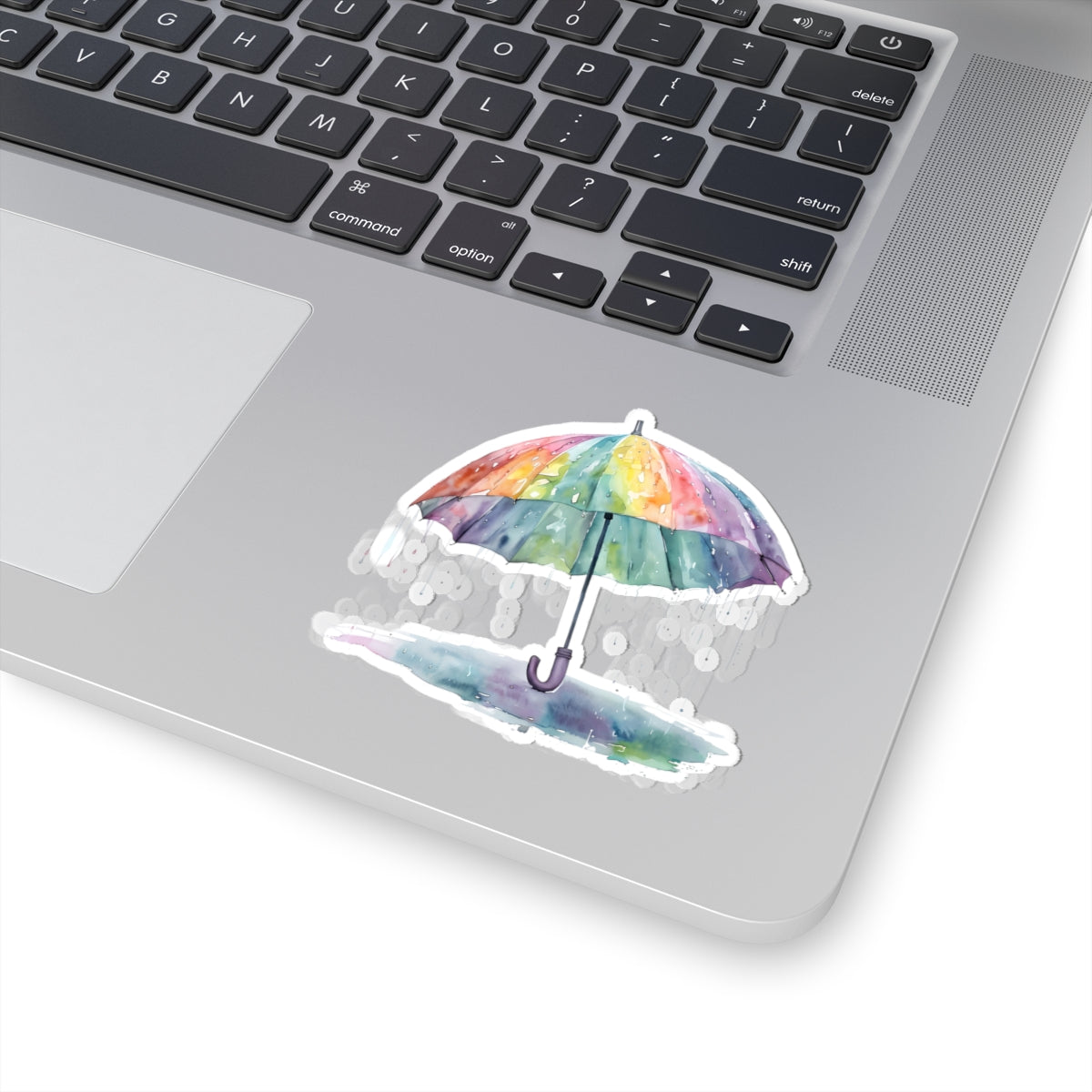Colorful Umbrella Kiss-Cut Stickers | Watercolor Art, Laptop Decor, Rainy Day Gift, Journaling Supplies, Cute Scrapbooking