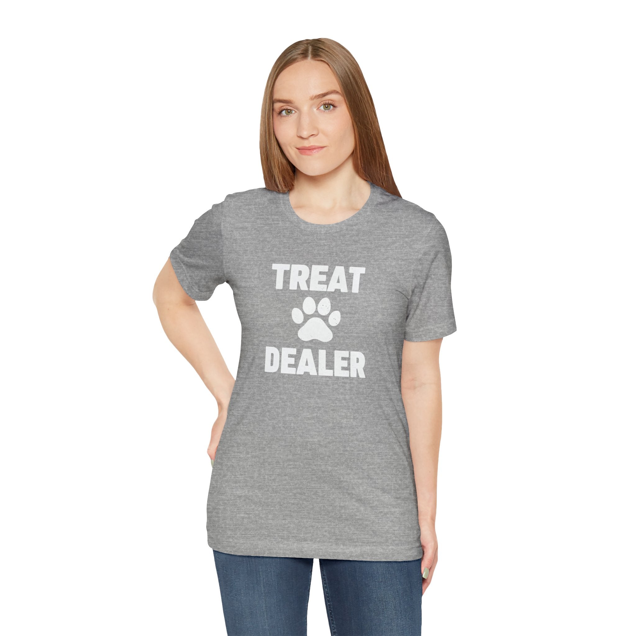 Treat Dealer T-Shirt — Funny Paw Print Tee for Dog Lovers