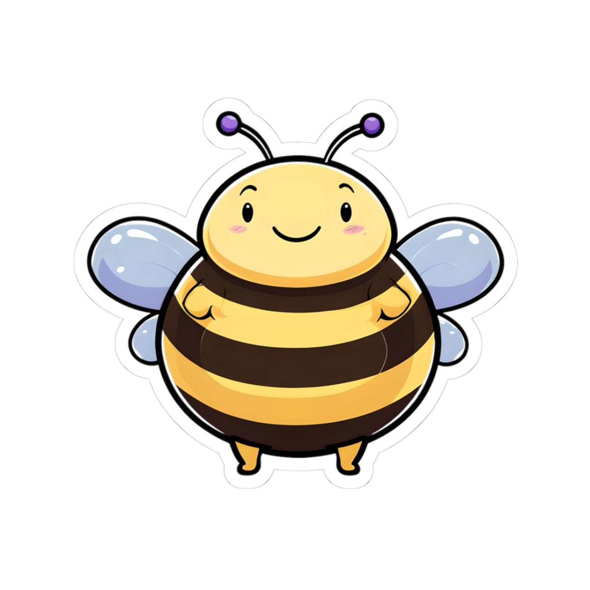Cute Bee Kiss-Cut Stickers – Perfect for Laptops, Hydro Flasks, and Gifts