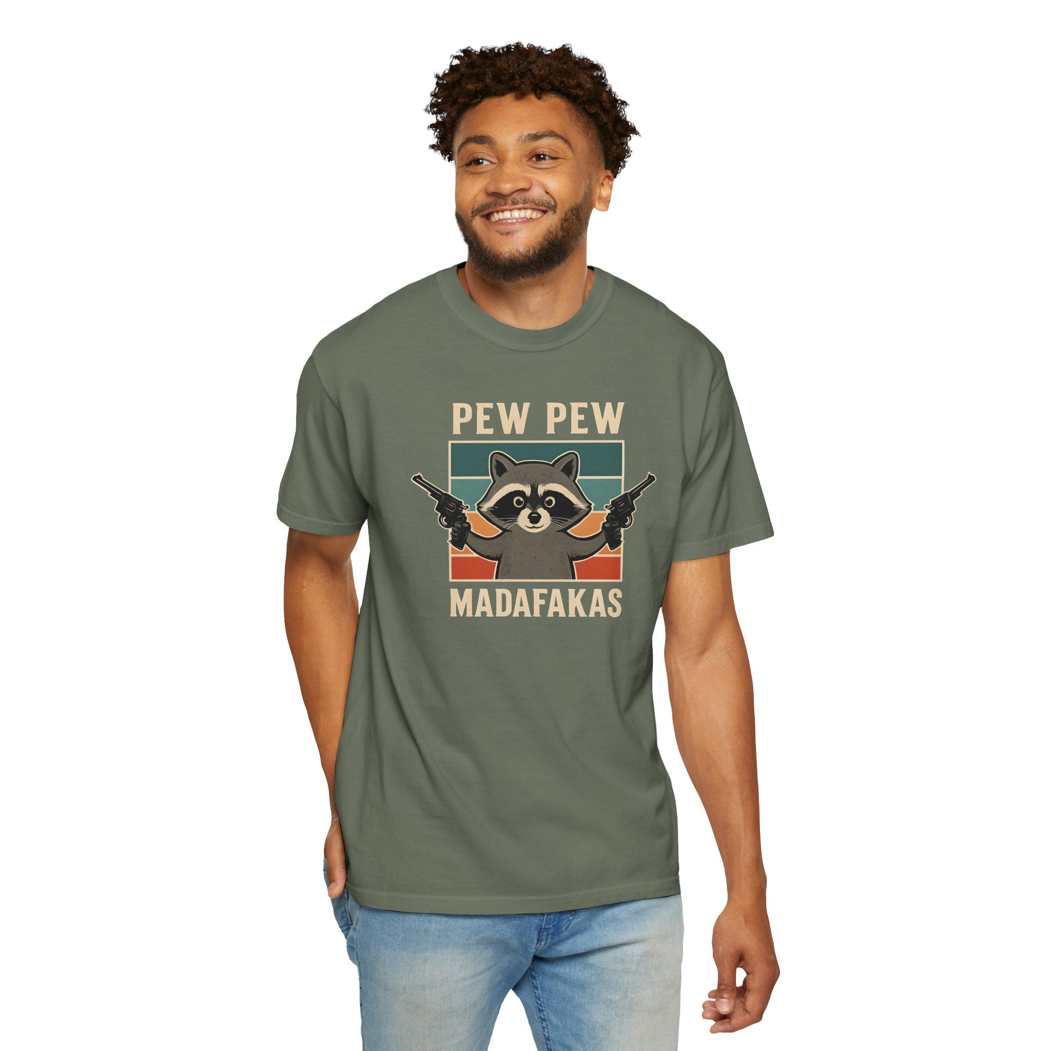 Pew Pew MafaFakas T-Shirt - Fun Unisex Garment-Dyed Tee