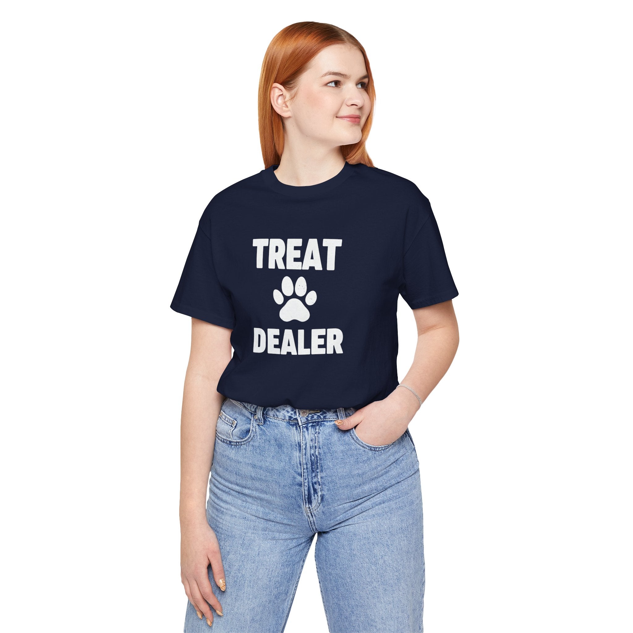 Treat Dealer T-Shirt — Funny Paw Print Tee for Dog Lovers