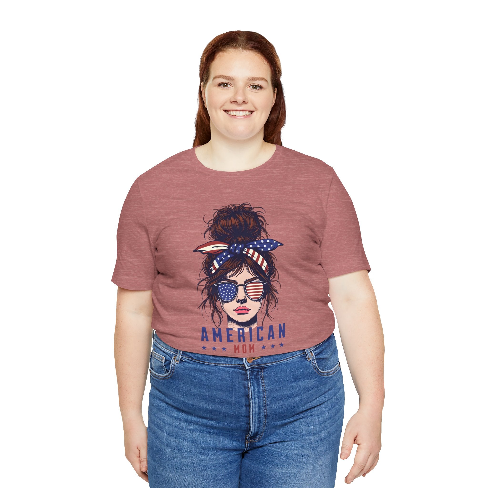 American Mom T-Shirt – Patriotic Mom Graphic Tee